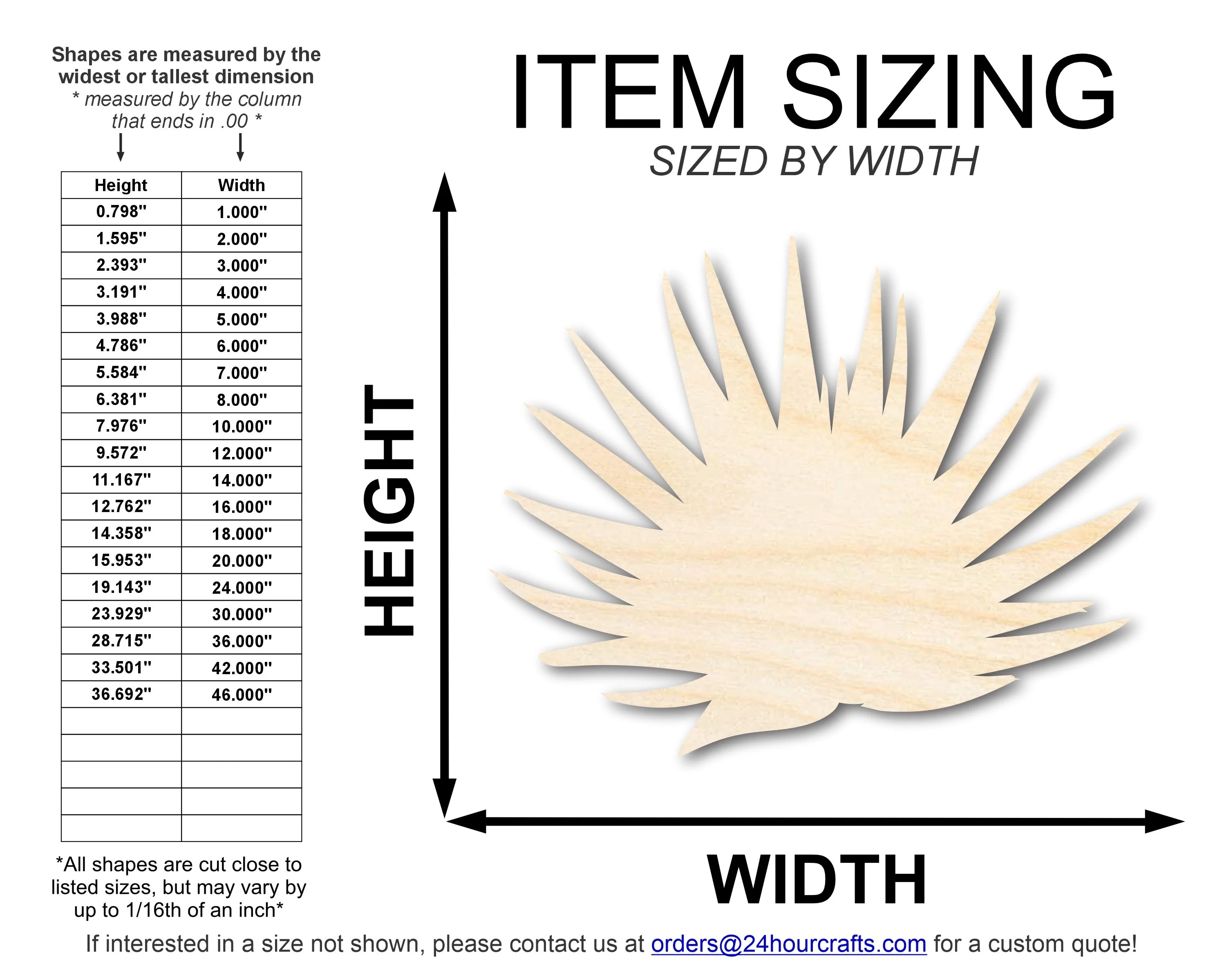 Unfinished Wood Agave Plant Shape | DIY Craft Cutout | up to 46" DIY - Image 2