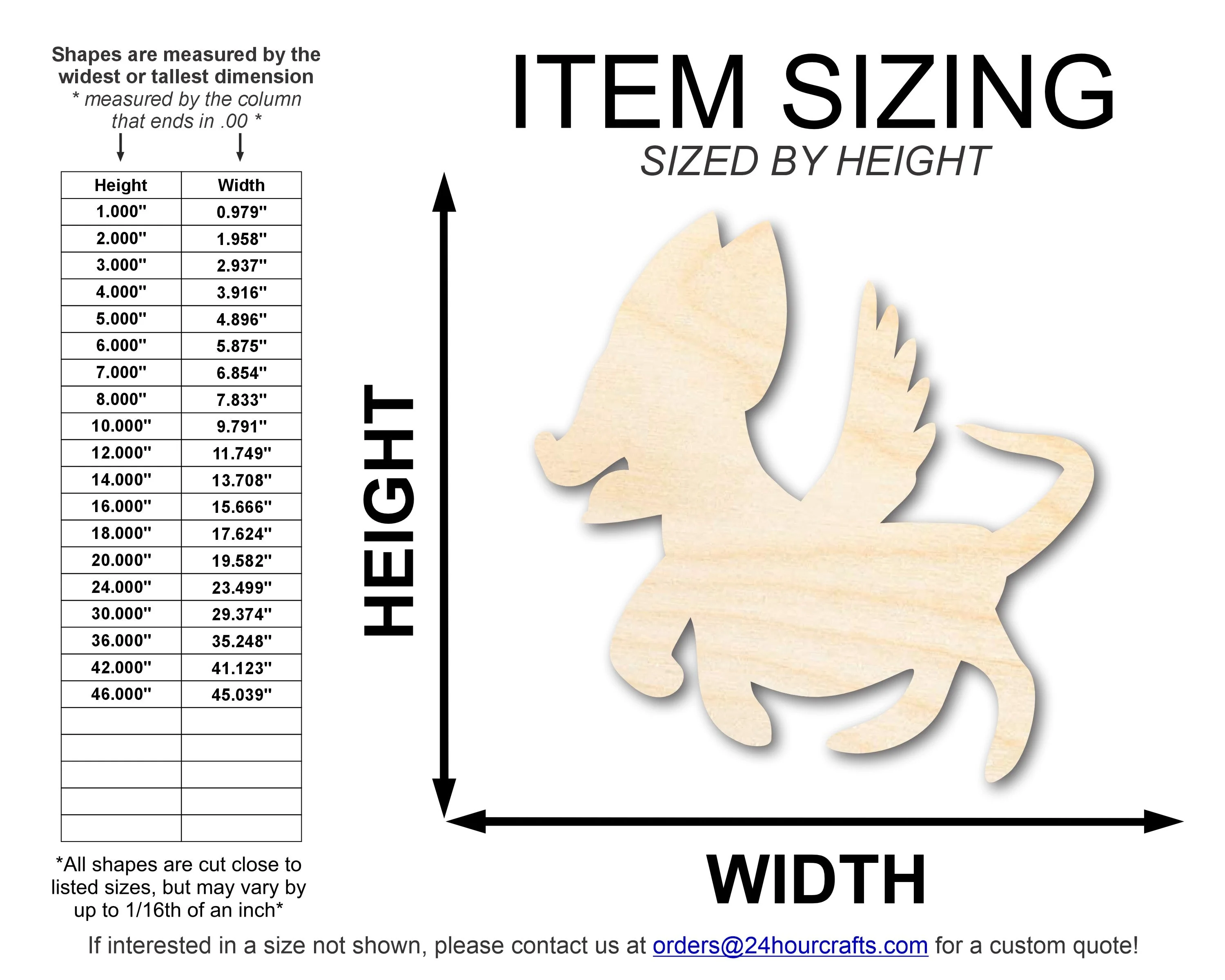 Unfinished Wood Alebrije Shape | DIY Craft Cutout | up to 46" DIY - Image 2