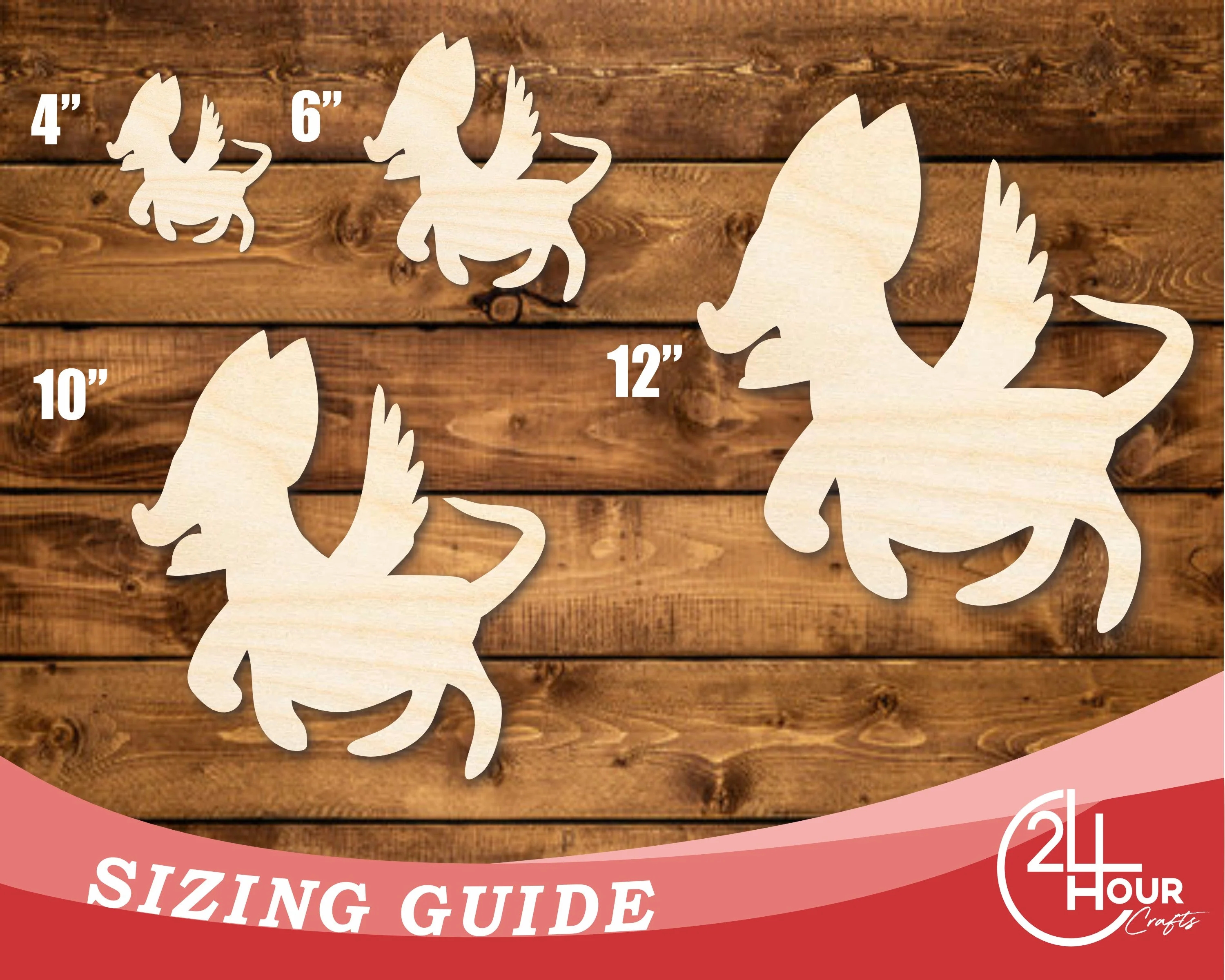 Unfinished Wood Alebrije Shape | DIY Craft Cutout | up to 46" DIY - Image 3