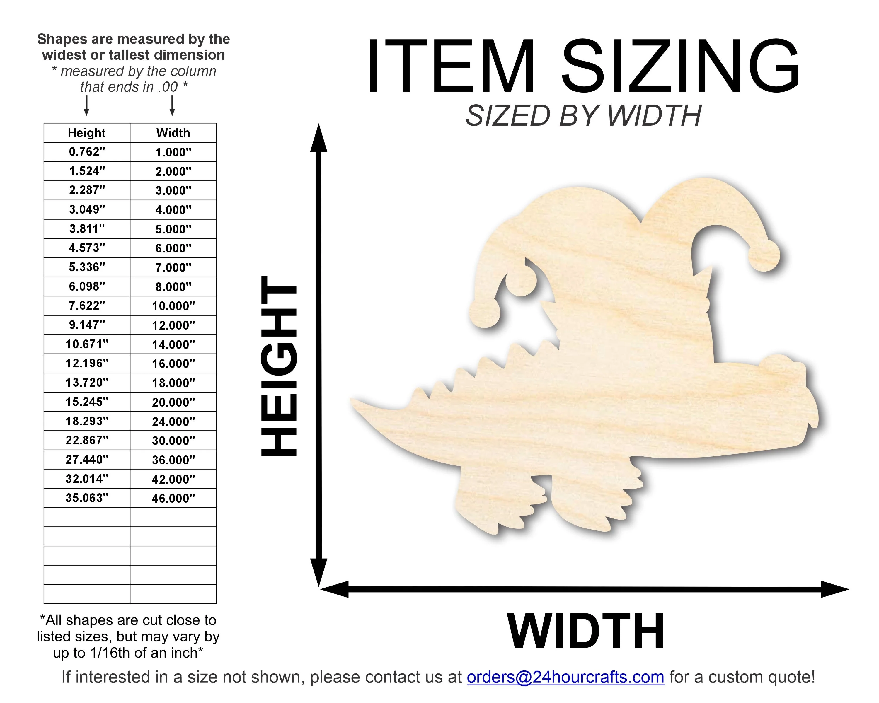 Unfinished Wood Alligator Jester Shape | Mardi Gras | DIY Craft Cutout | up to 46" DIY - Image 2
