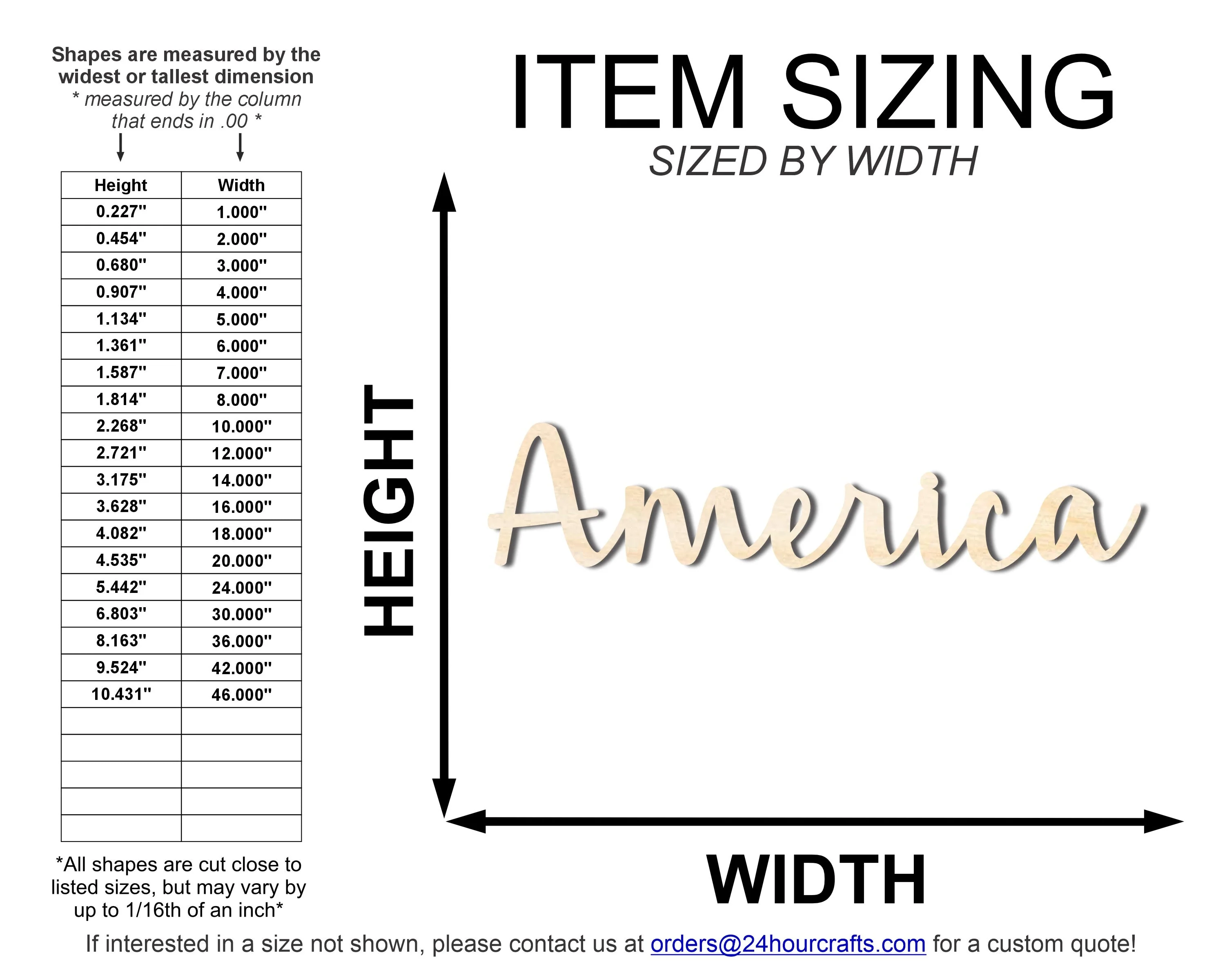 Unfinished Wood America Script | DIY Craft Cutout | up to 46" DIY - Image 2