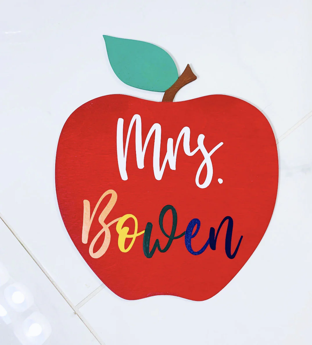 Unfinished Wood Apple Shape | DIY School Teacher Craft | Up to 36" - Image 5