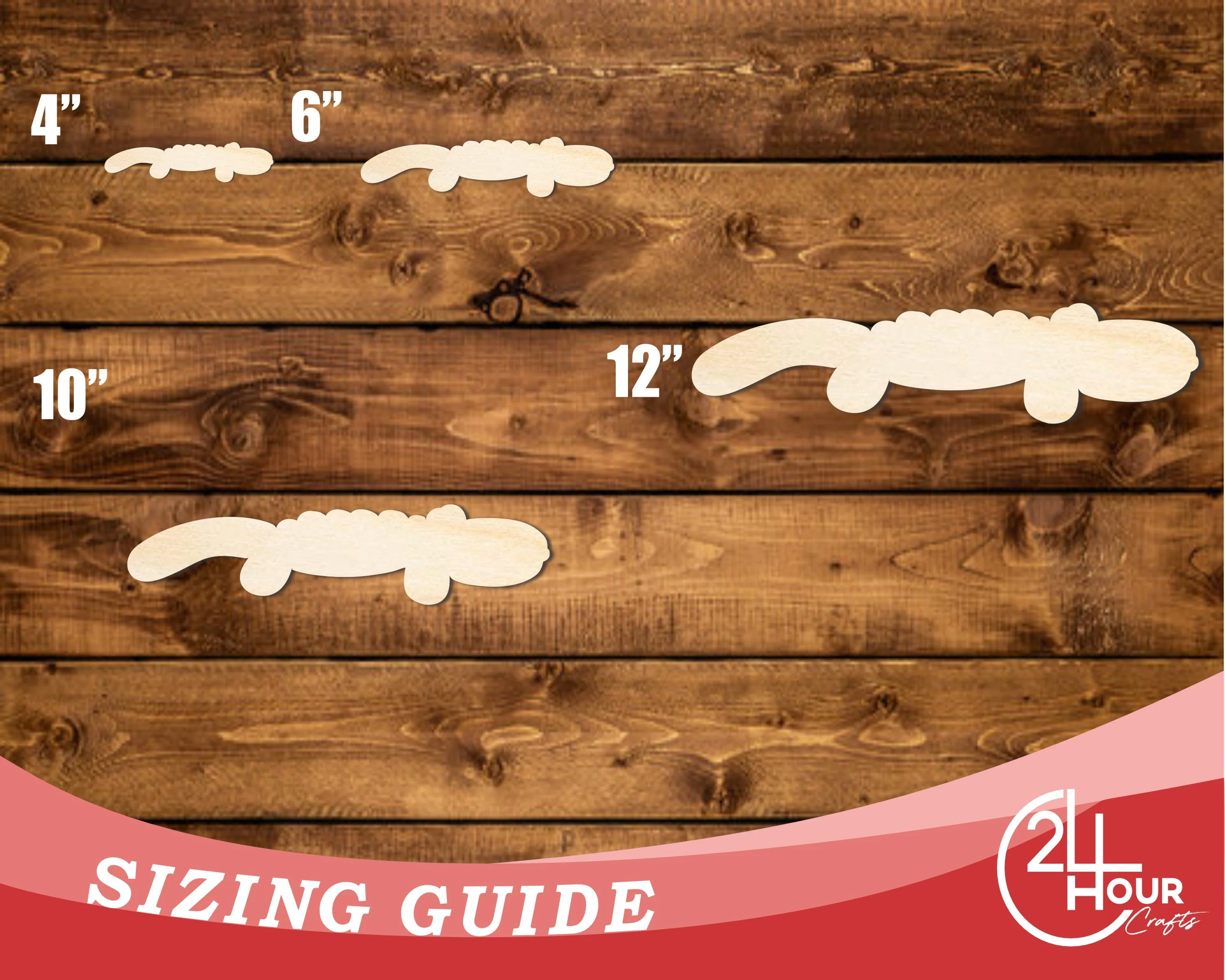 Unfinished Wood Balloon Alligator Shape | DIY Craft Cutout | up to 46" DIY - Image 3
