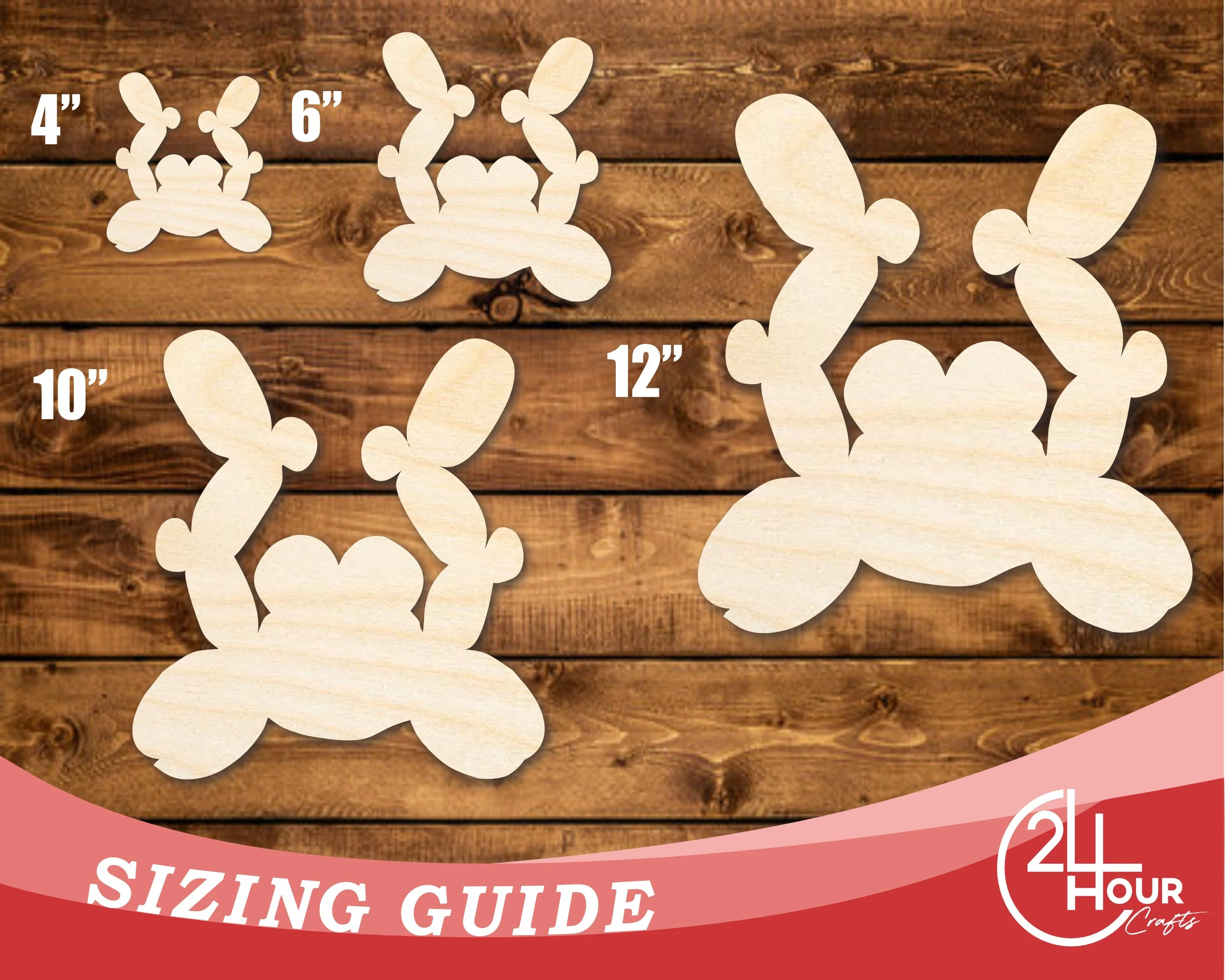 Unfinished Wood Balloon Crab Shape | DIY Craft Cutout | up to 46" DIY - Image 3