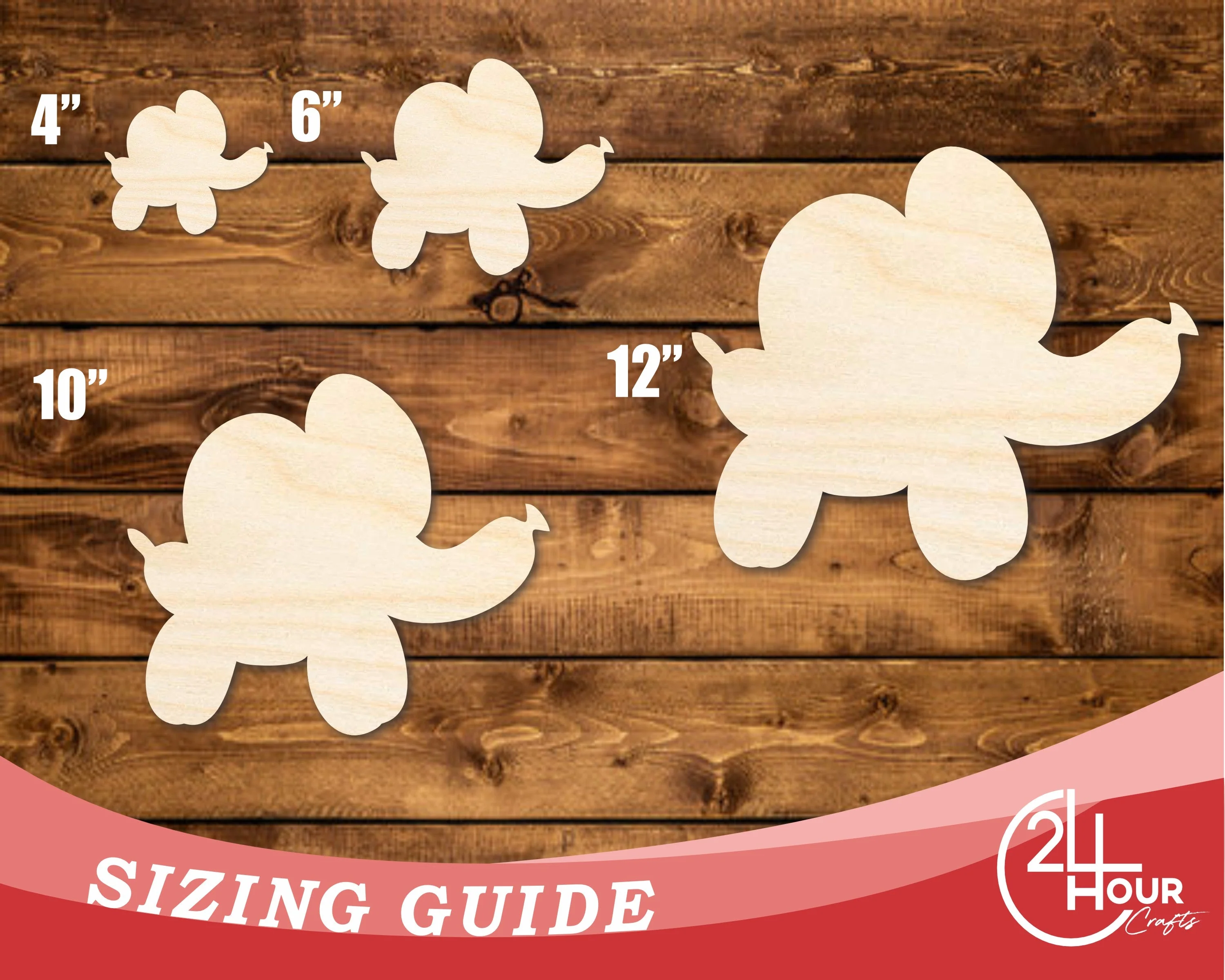Unfinished Wood Balloon Elephant Shape | DIY Craft Cutout | up to 46" DIY - Image 3