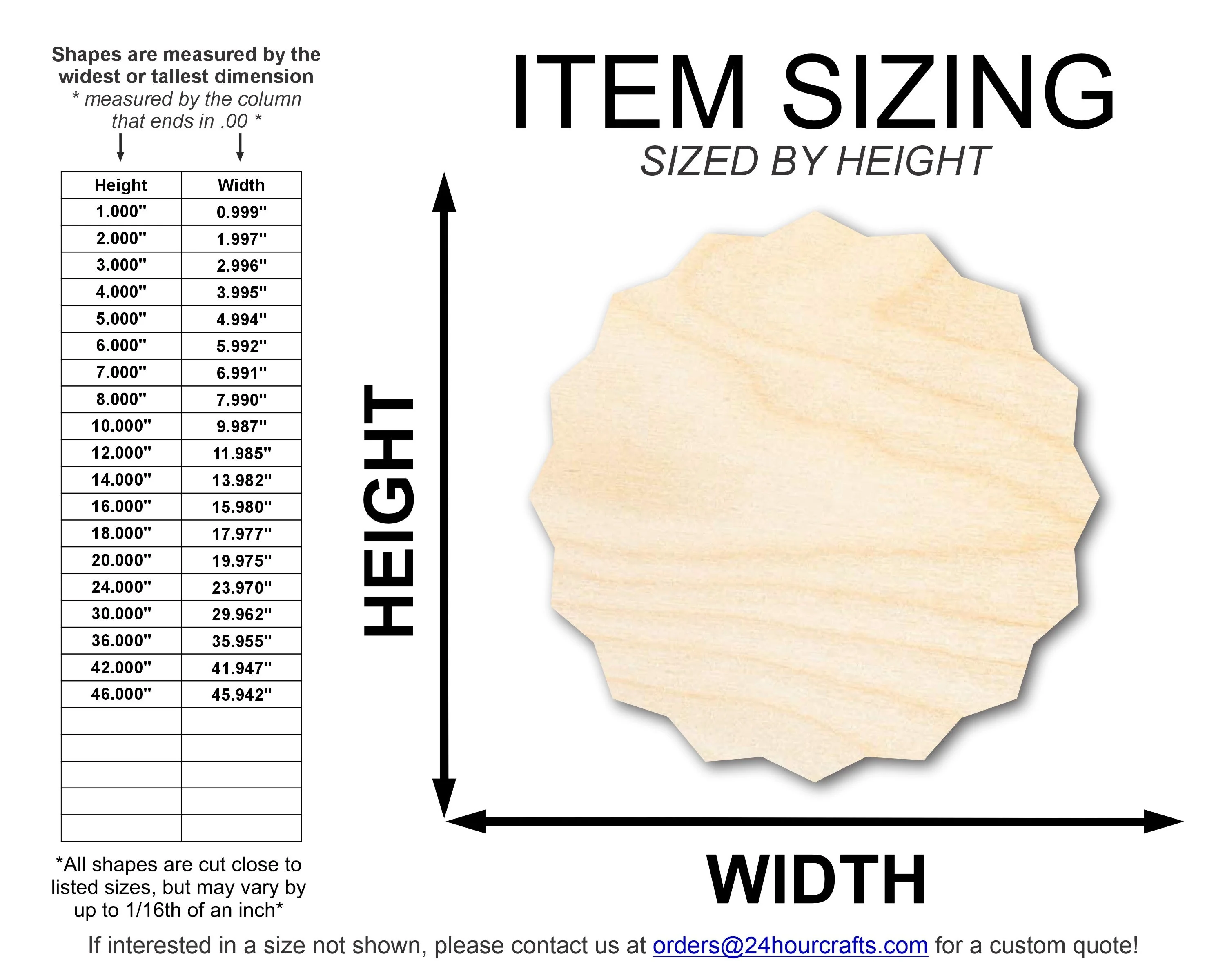 Unfinished Wood Banner Shape | DIY Craft Cutout | up to 46" DIY - Image 2