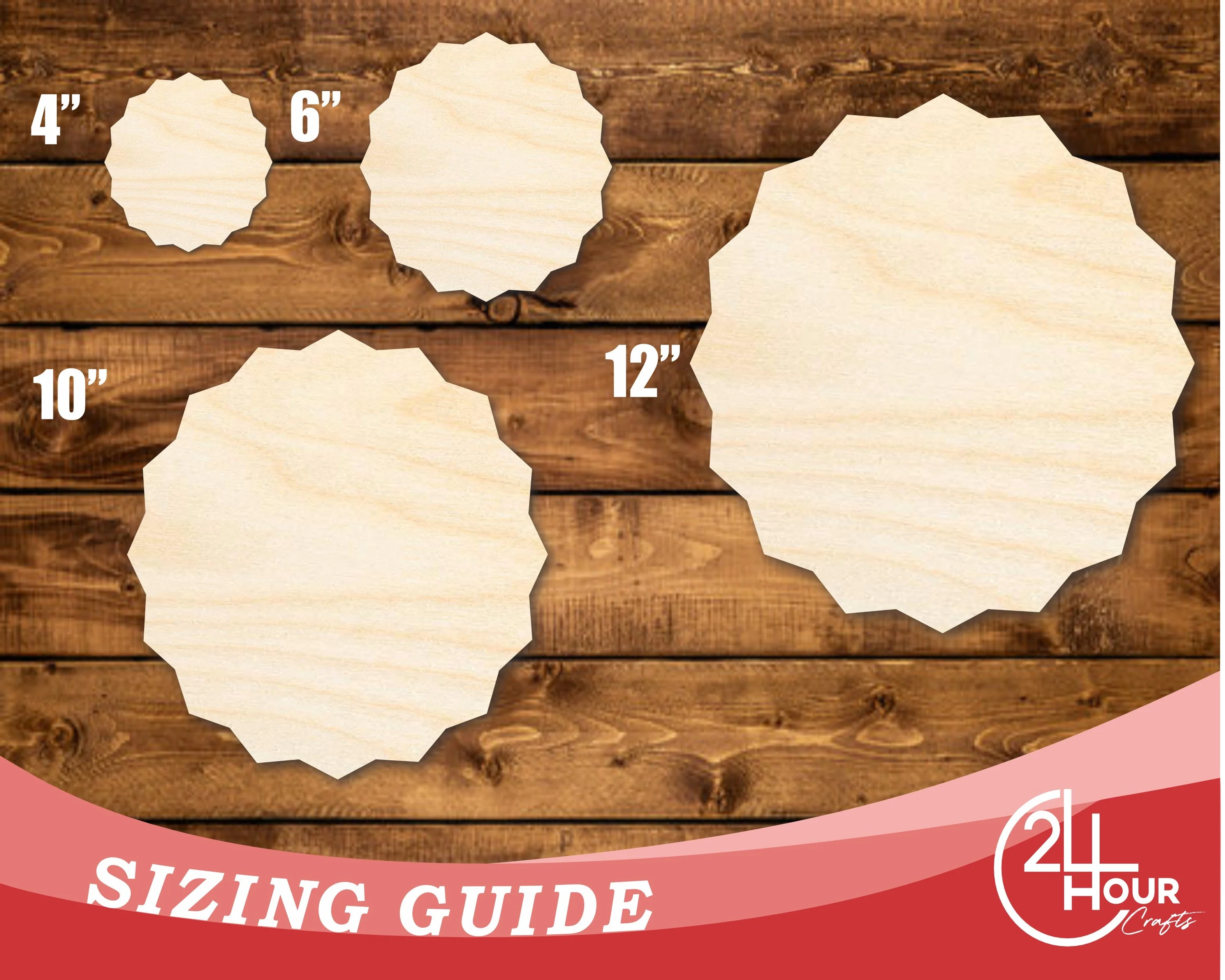 Unfinished Wood Banner Shape | DIY Craft Cutout | up to 46" DIY - Image 3