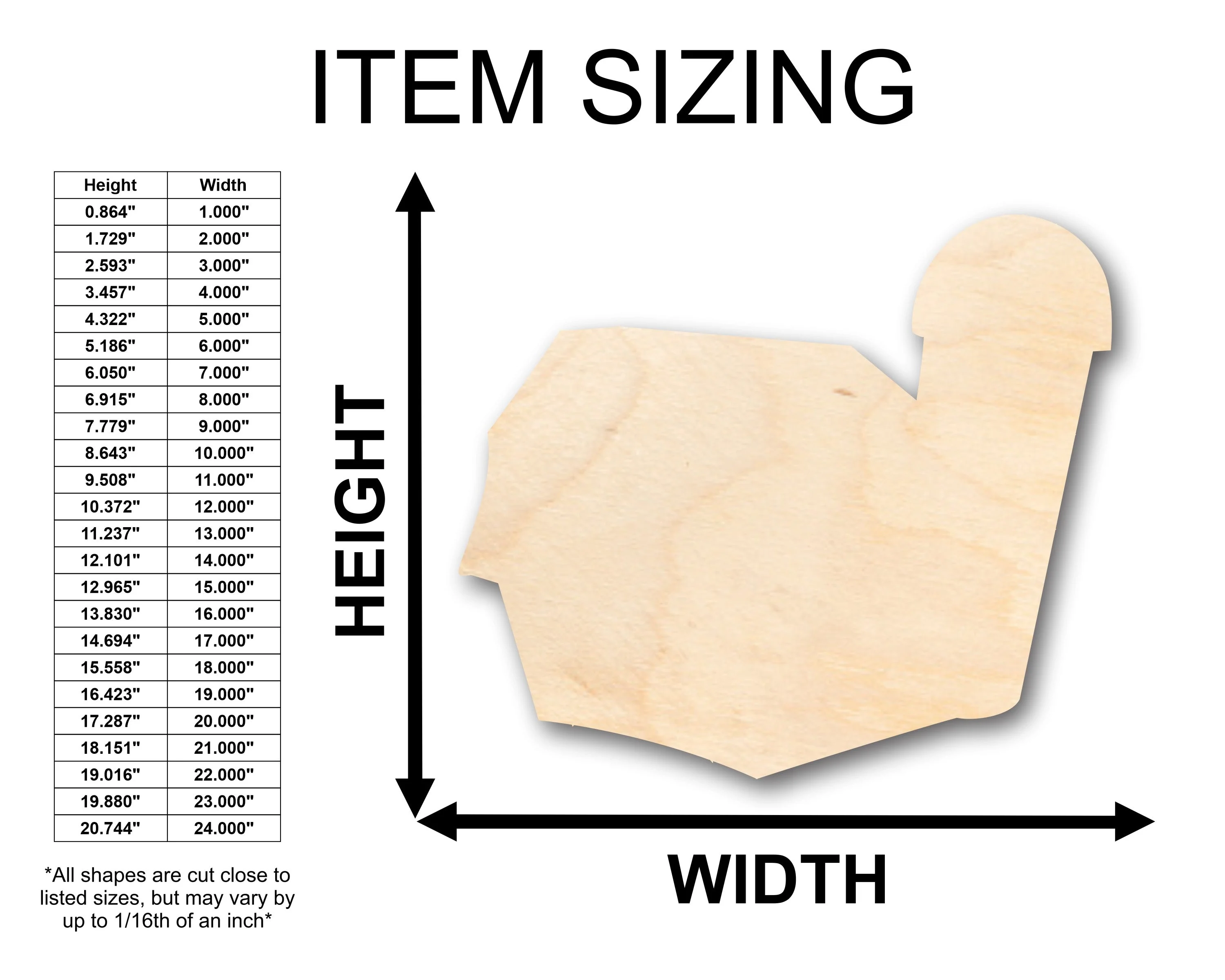 Unfinished Wood Barn Shape - Craft - up to 46" DIY - Image 2
