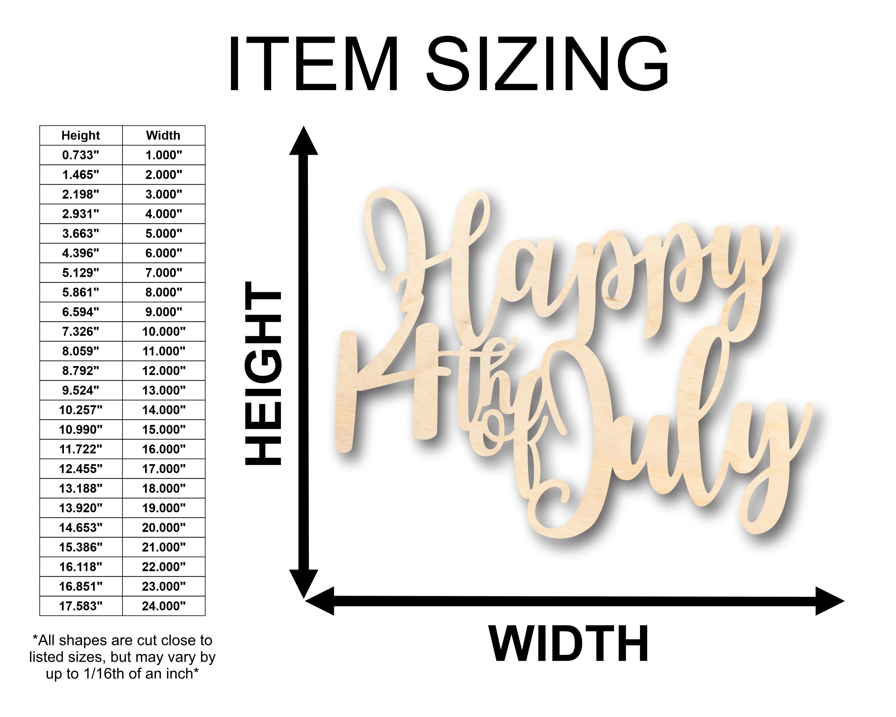 Unfinished Wood Bastille Day 14th of July Shape - Craft - up to 46" DIY - Image 2