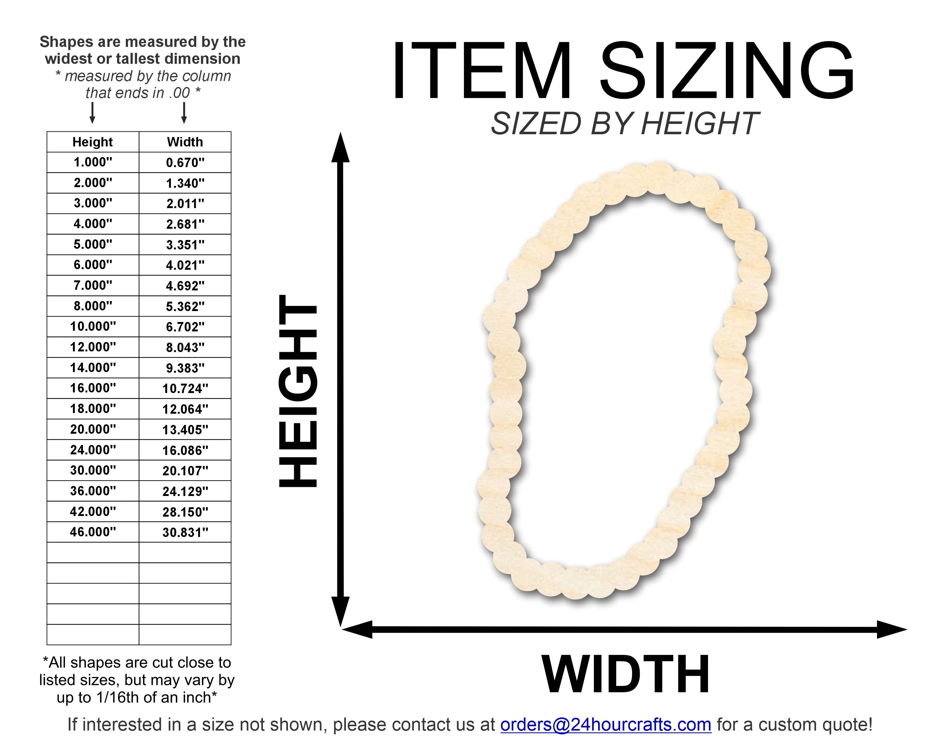 Unfinished Wood Beaded Necklace Shape | DIY Craft Cutout | up to 46" DIY - Image 2