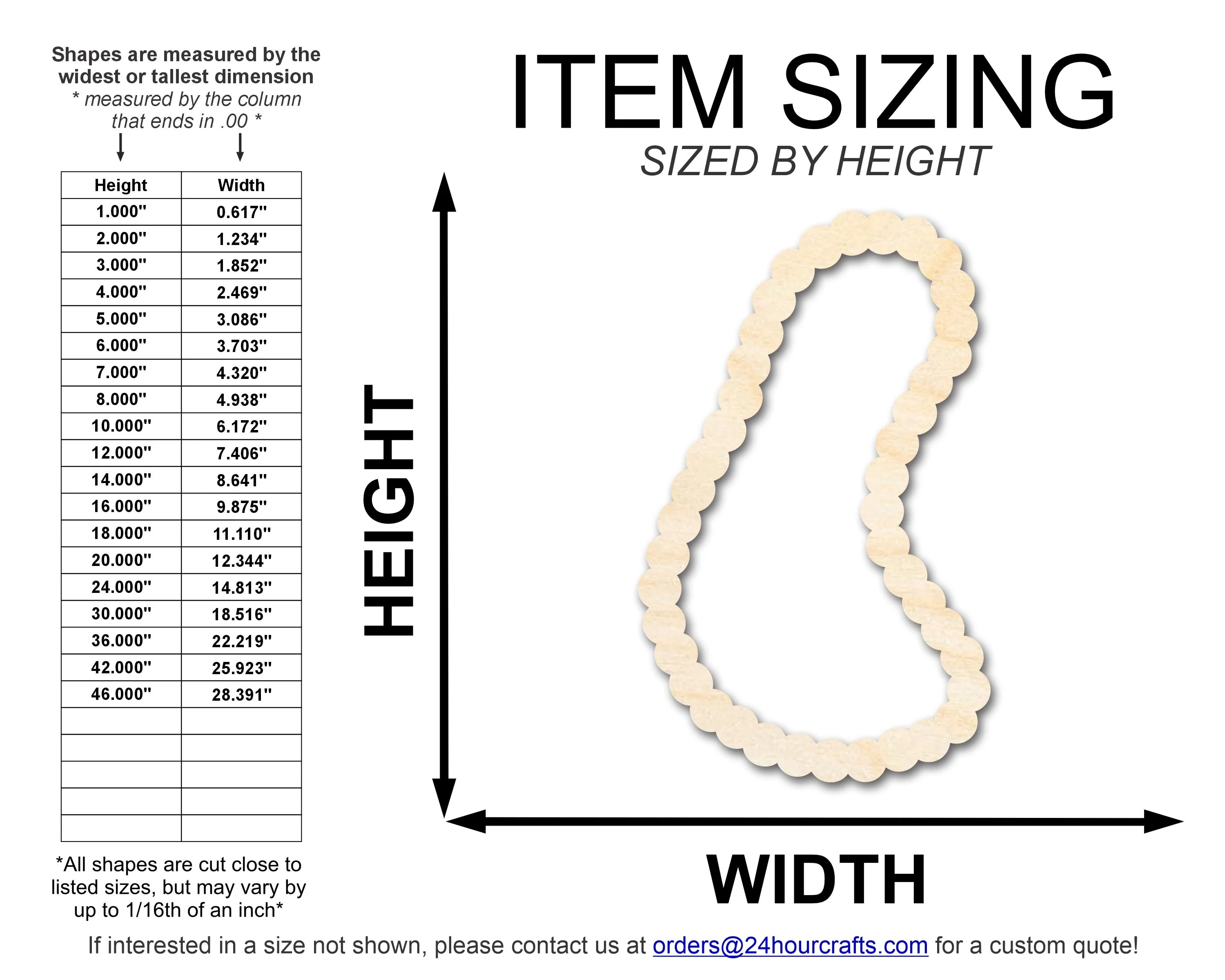 Unfinished Wood Beaded Necklace Shape | DIY Craft Cutout | up to 46" DIY - Image 2