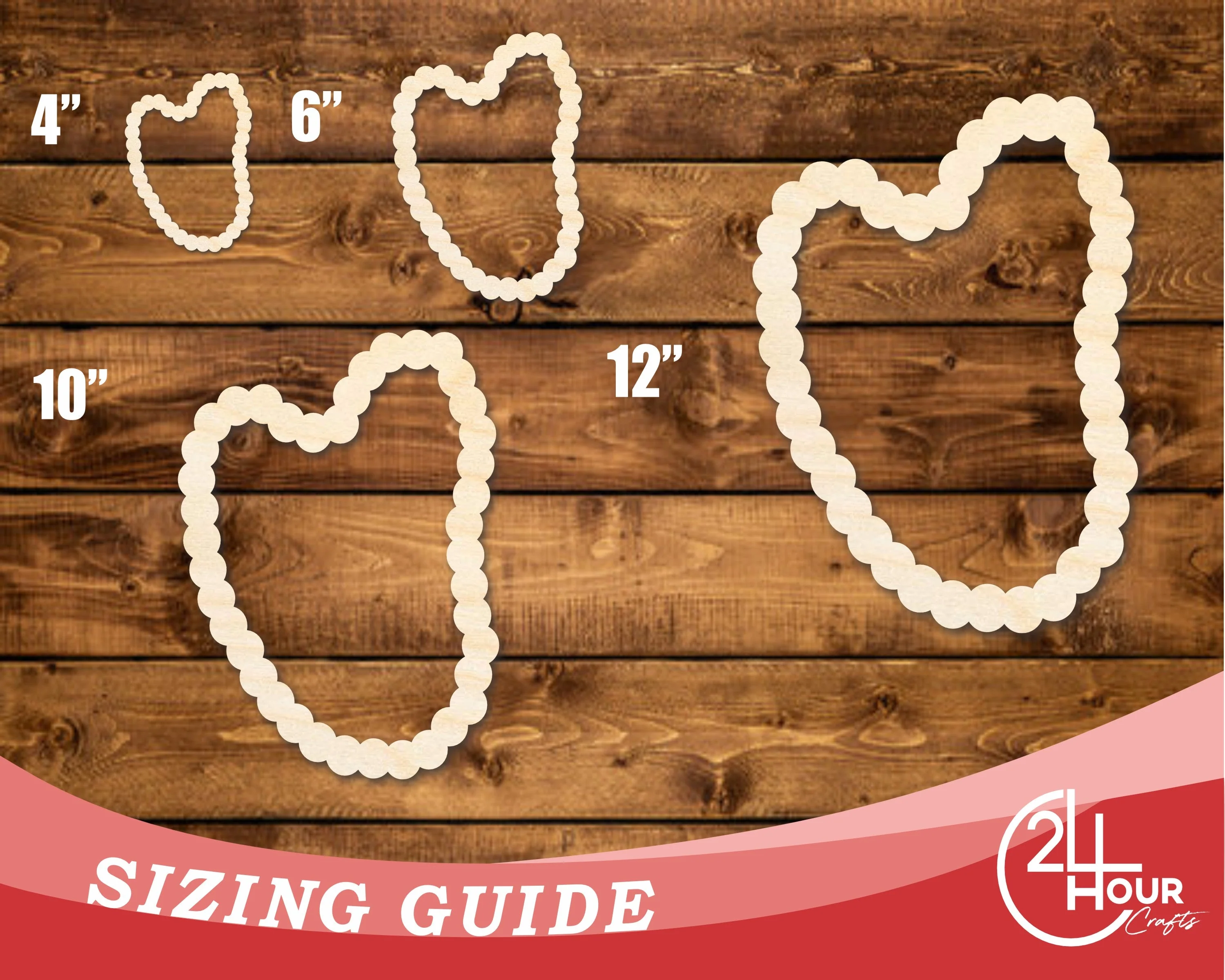 Unfinished Wood Beaded Necklace Shape | DIY Craft Cutout | up to 46" DIY - Image 3