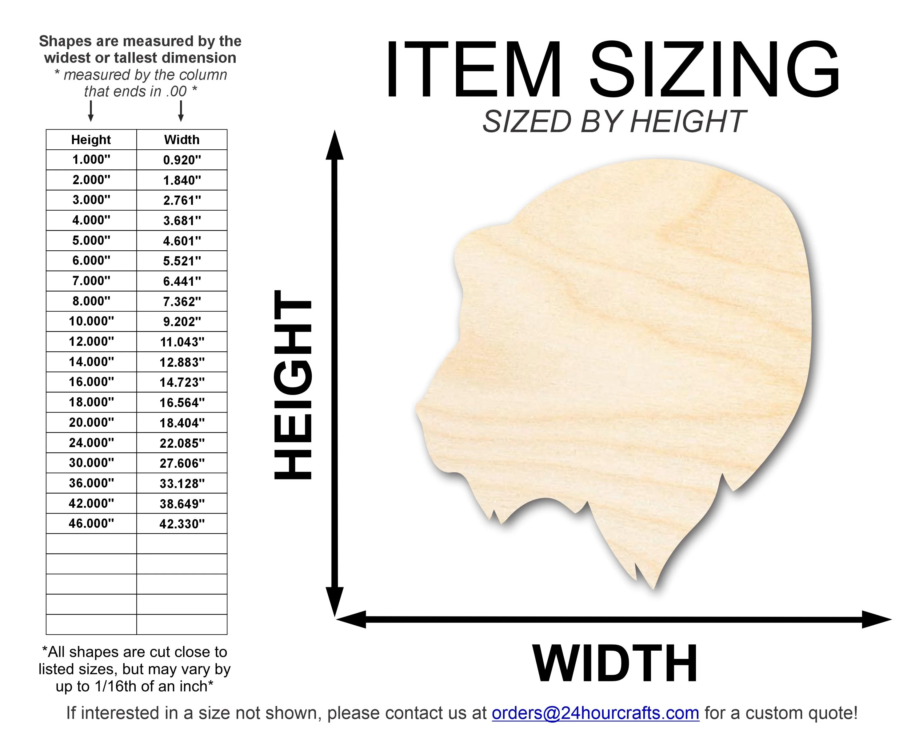 Unfinished Wood Bear Mascot Shape | DIY Craft Cutout | up to 46" DIY - Image 2