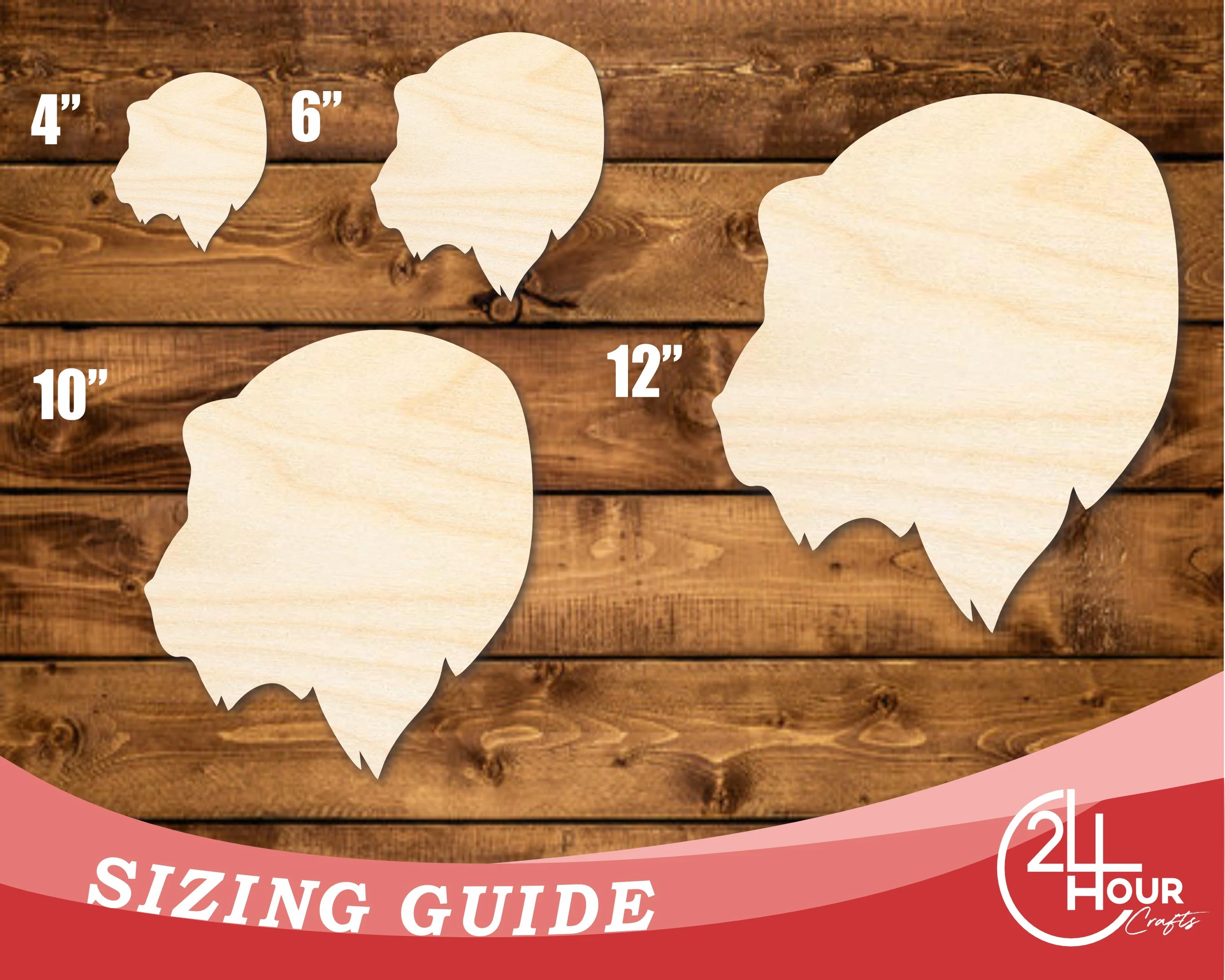 Unfinished Wood Bear Mascot Shape | DIY Craft Cutout | up to 46" DIY - Image 3
