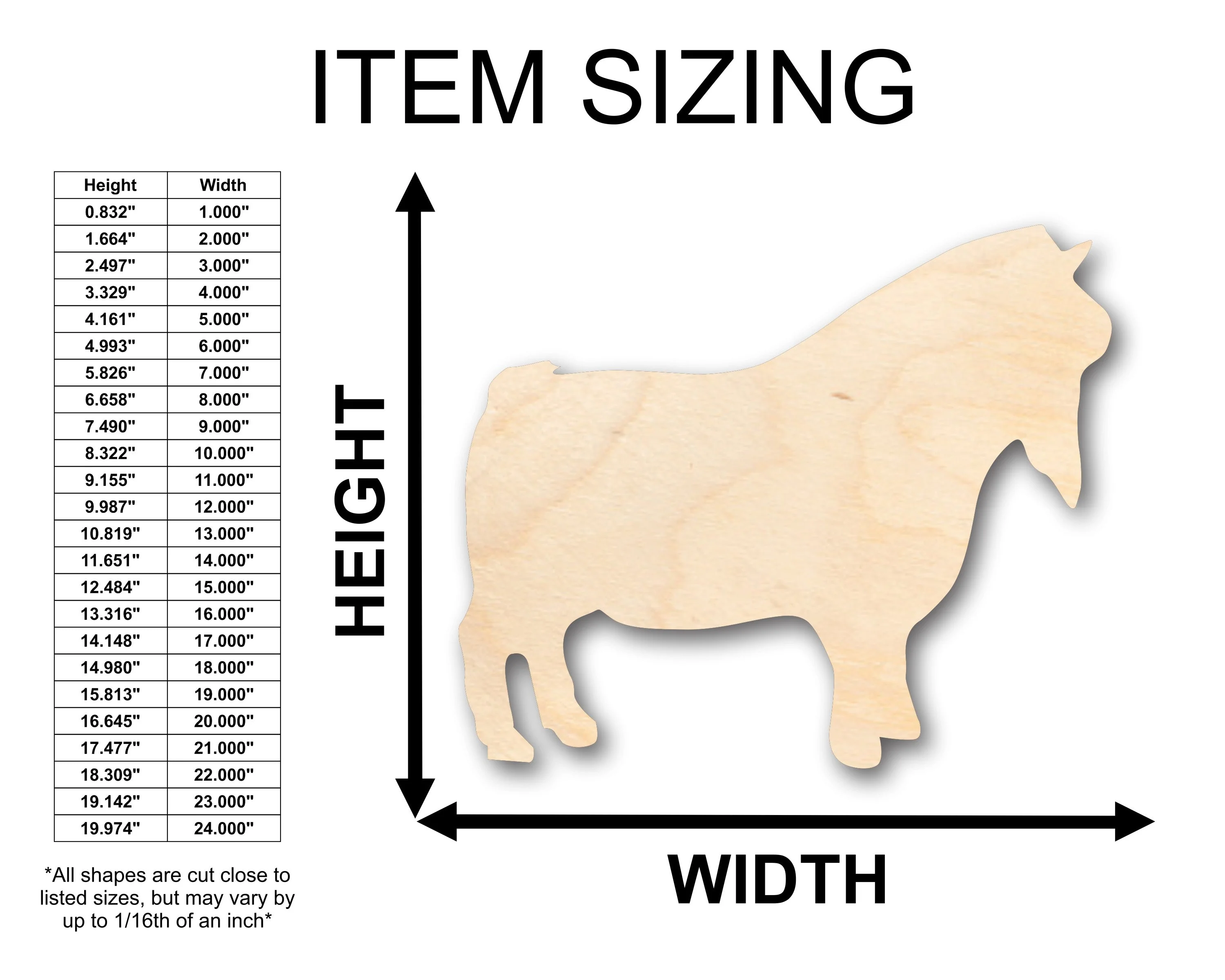 Unfinished Wood Bearded Pygmy Goat Shape - Craft - up to 46" DIY - Image 2