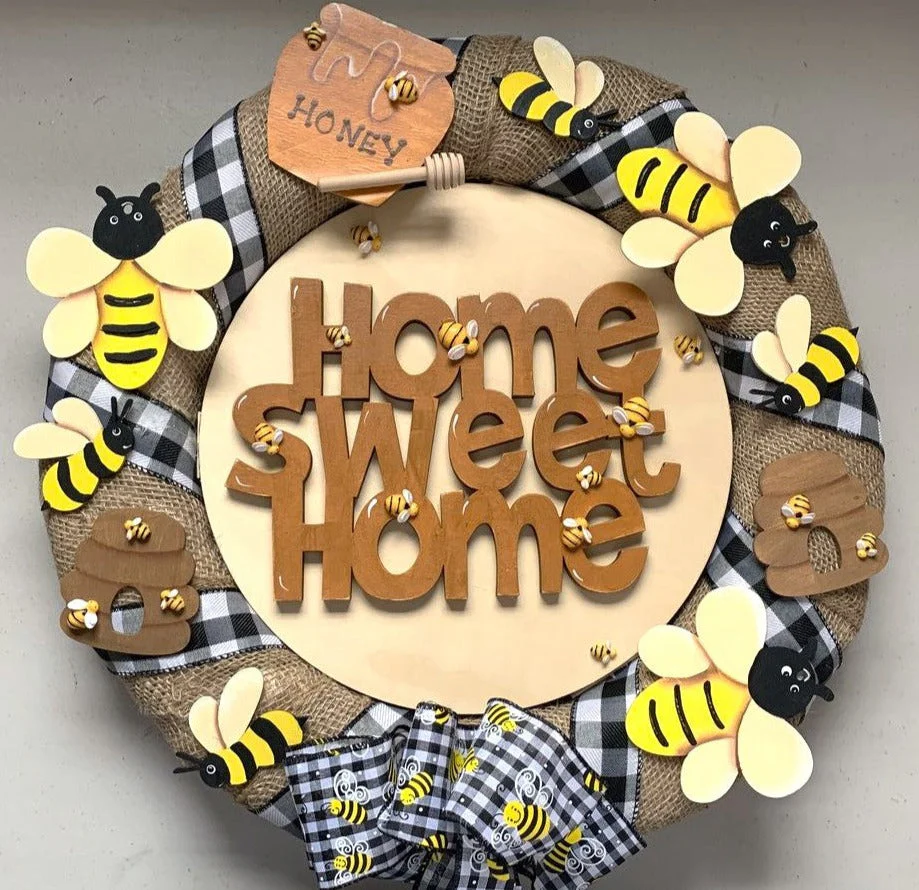 Unfinished Wood Bee Shape | Insect | Animal | Wildlife | Craft Cutout | up to 46" DIY - Image 4