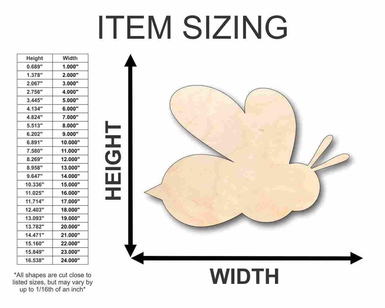 Unfinished Wood Beta Fish Pet Shape - Ocean - Aquarium - Craft - up to 46" DIY - Image 2