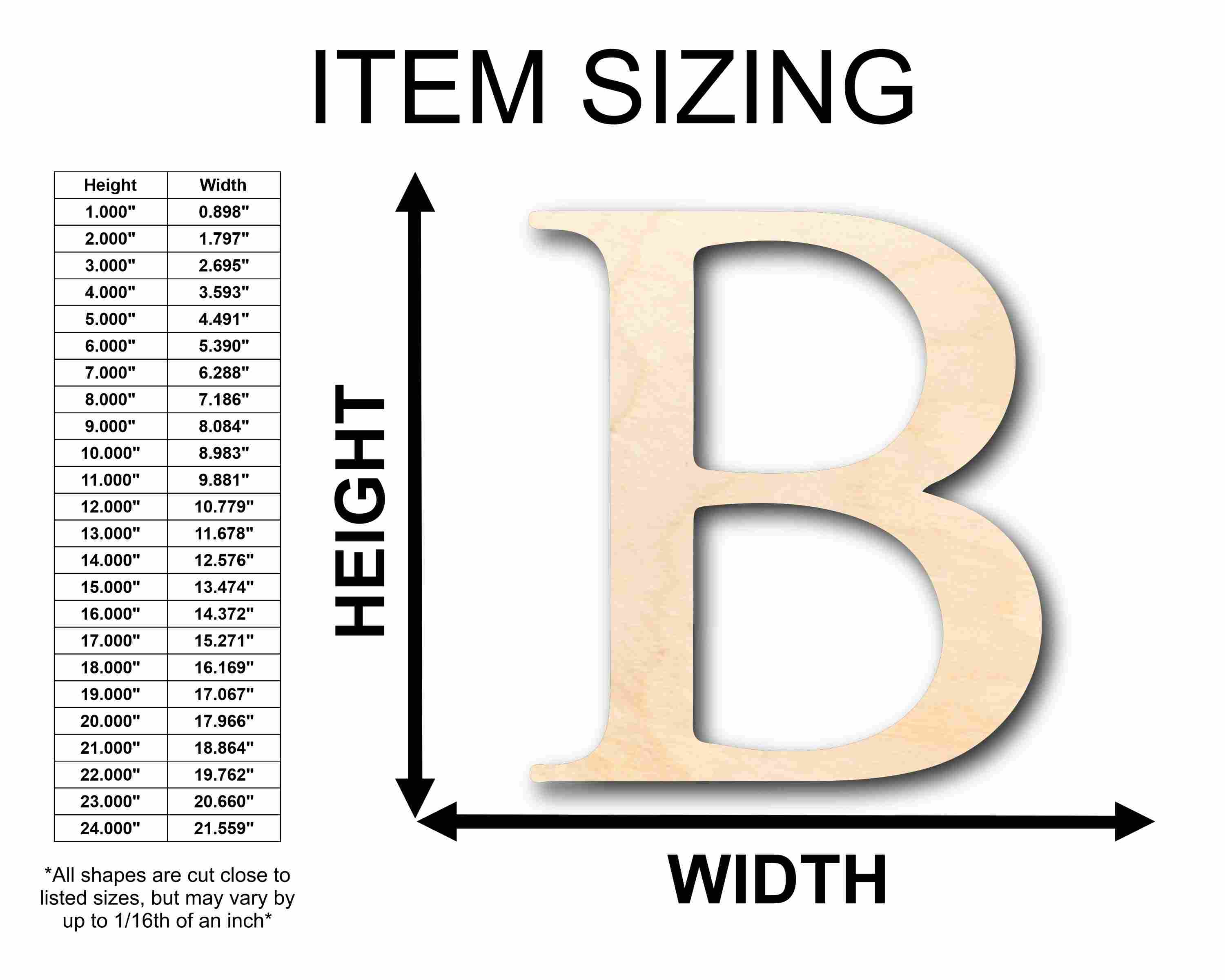 Unfinished Wood Beta Silhouette - Craft- up to 46" DIY - Image 2