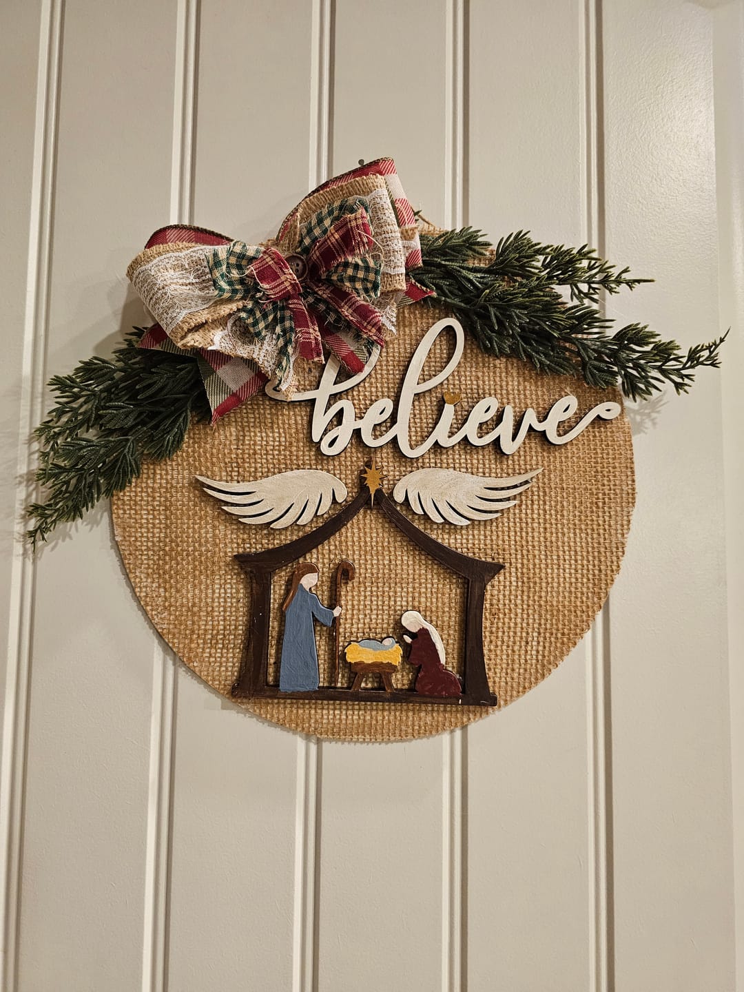 Unfinished Wood Bethlehem Nativity Shape - Christmas - Craft - up to 46" DIY - Image 4