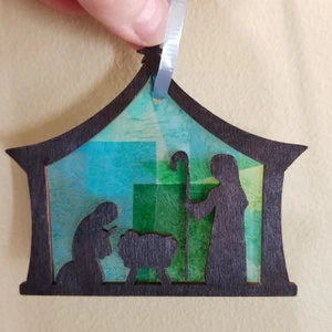 Unfinished Wood Bethlehem Nativity Shape - Christmas - Craft - up to 46" DIY - Image 7