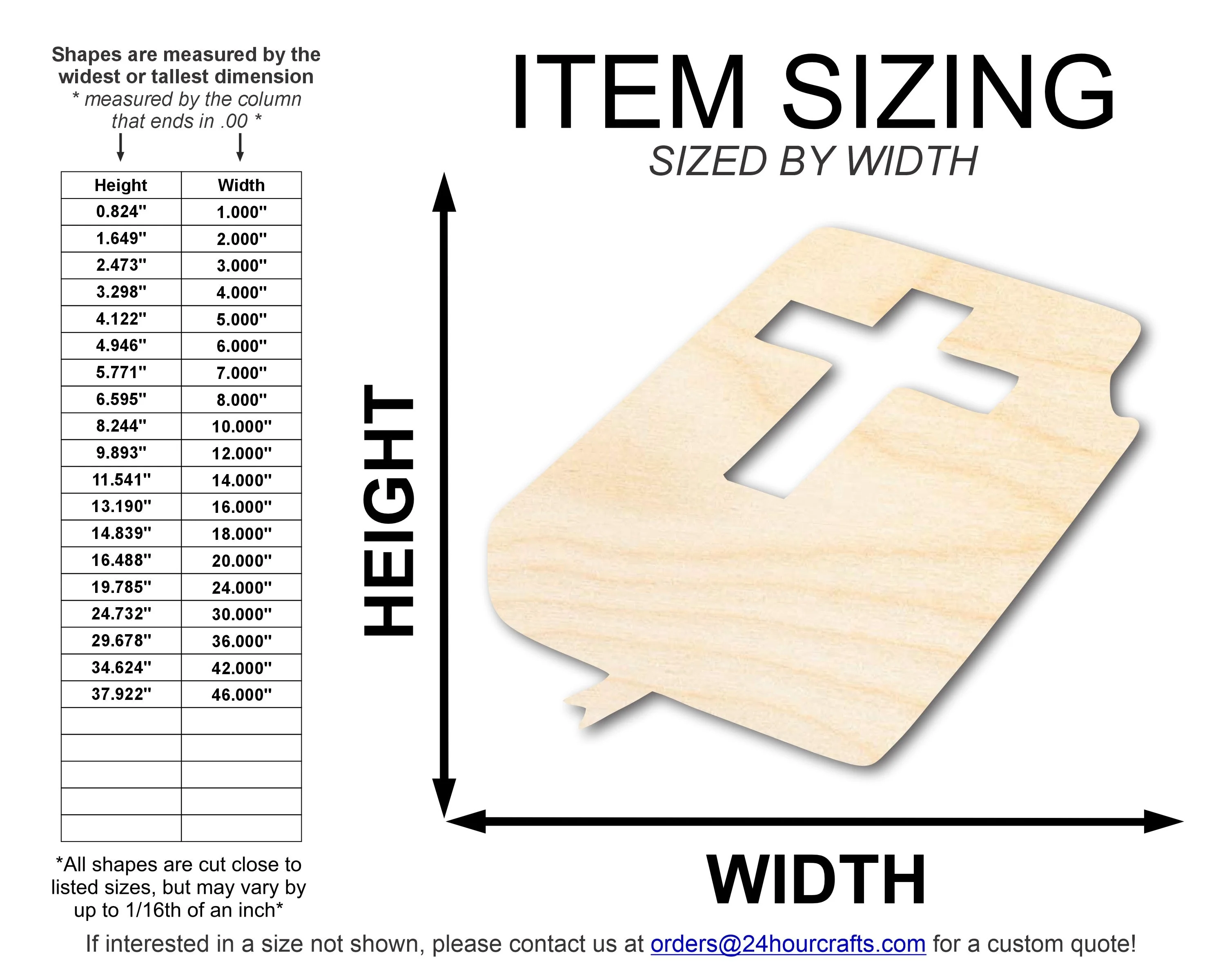 Unfinished Wood Bible Shape | DIY Craft Cutout | up to 46" DIY - Image 2