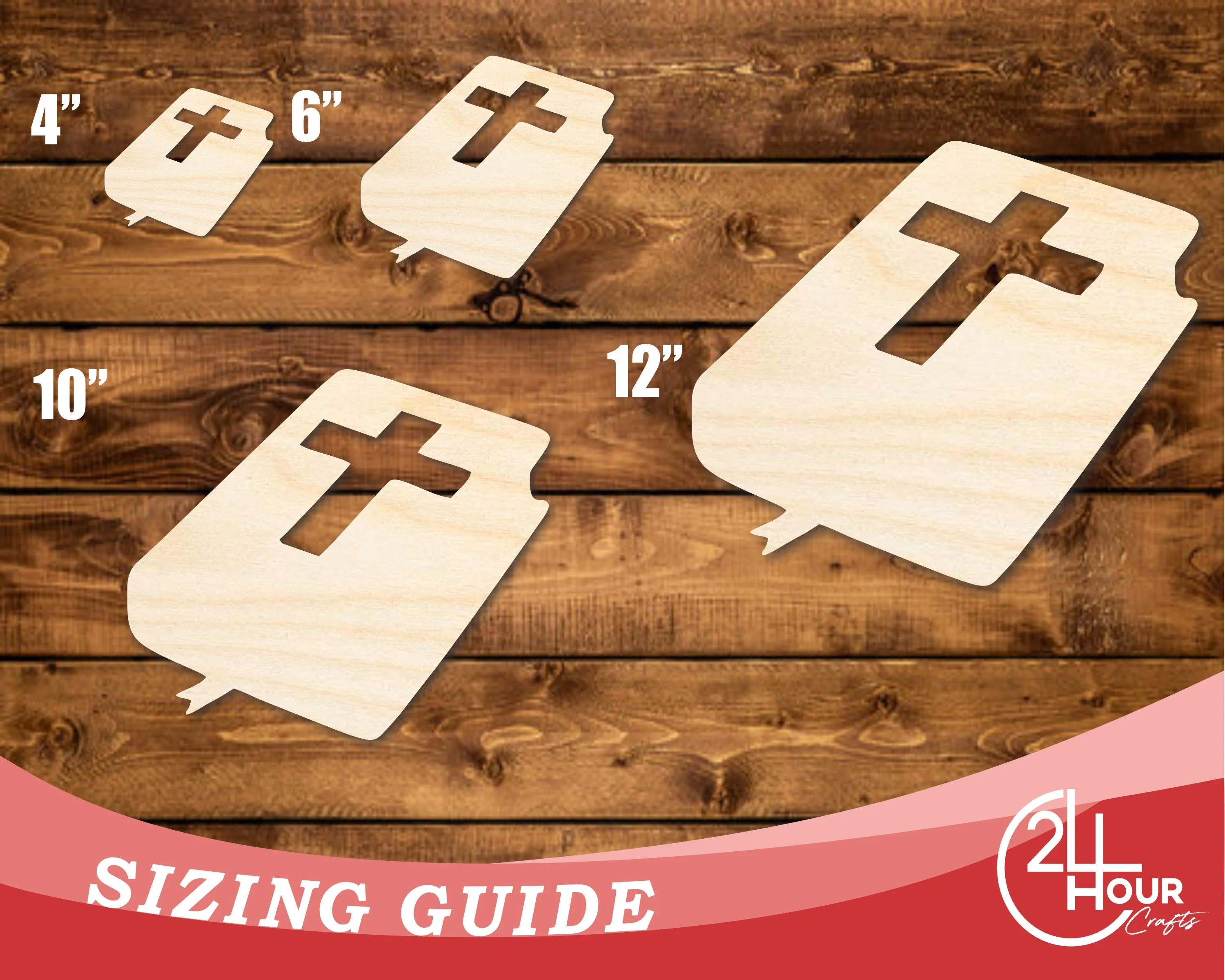 Unfinished Wood Bible Shape | DIY Craft Cutout | up to 46" DIY - Image 3