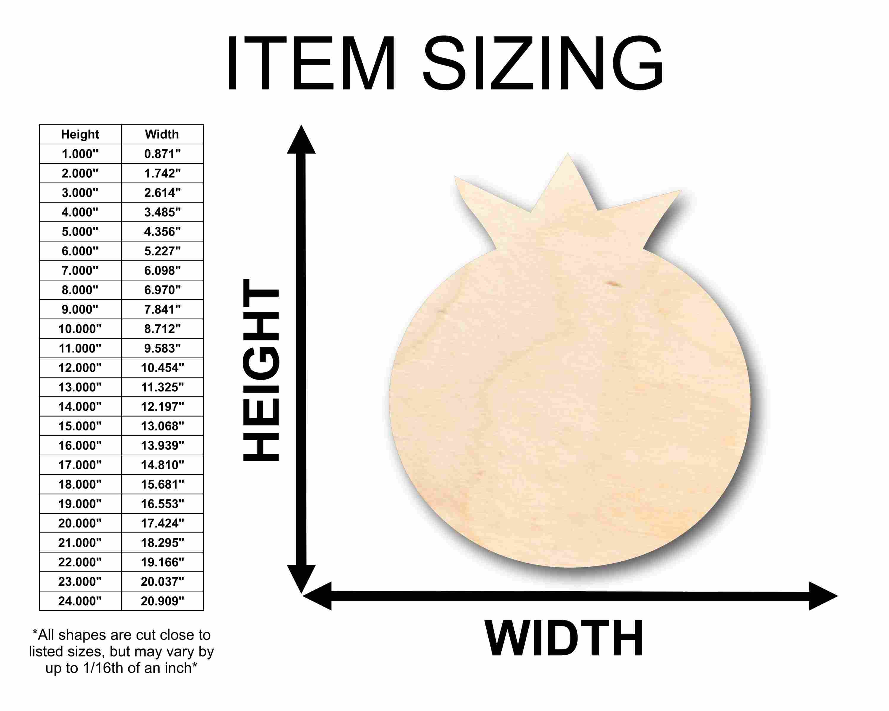 Unfinished Wood Blueberry Silhouette - Craft- up to 46" DIY - Image 2