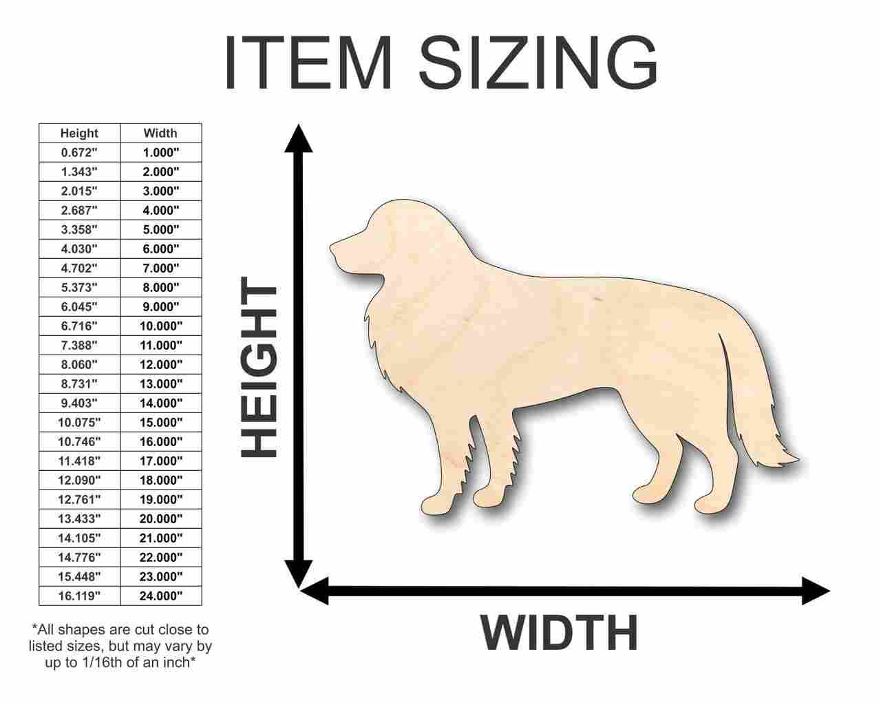 Unfinished Wood Border Collie Dog Shape - Animal - Pet - Craft - up to 46" DIY - Image 2