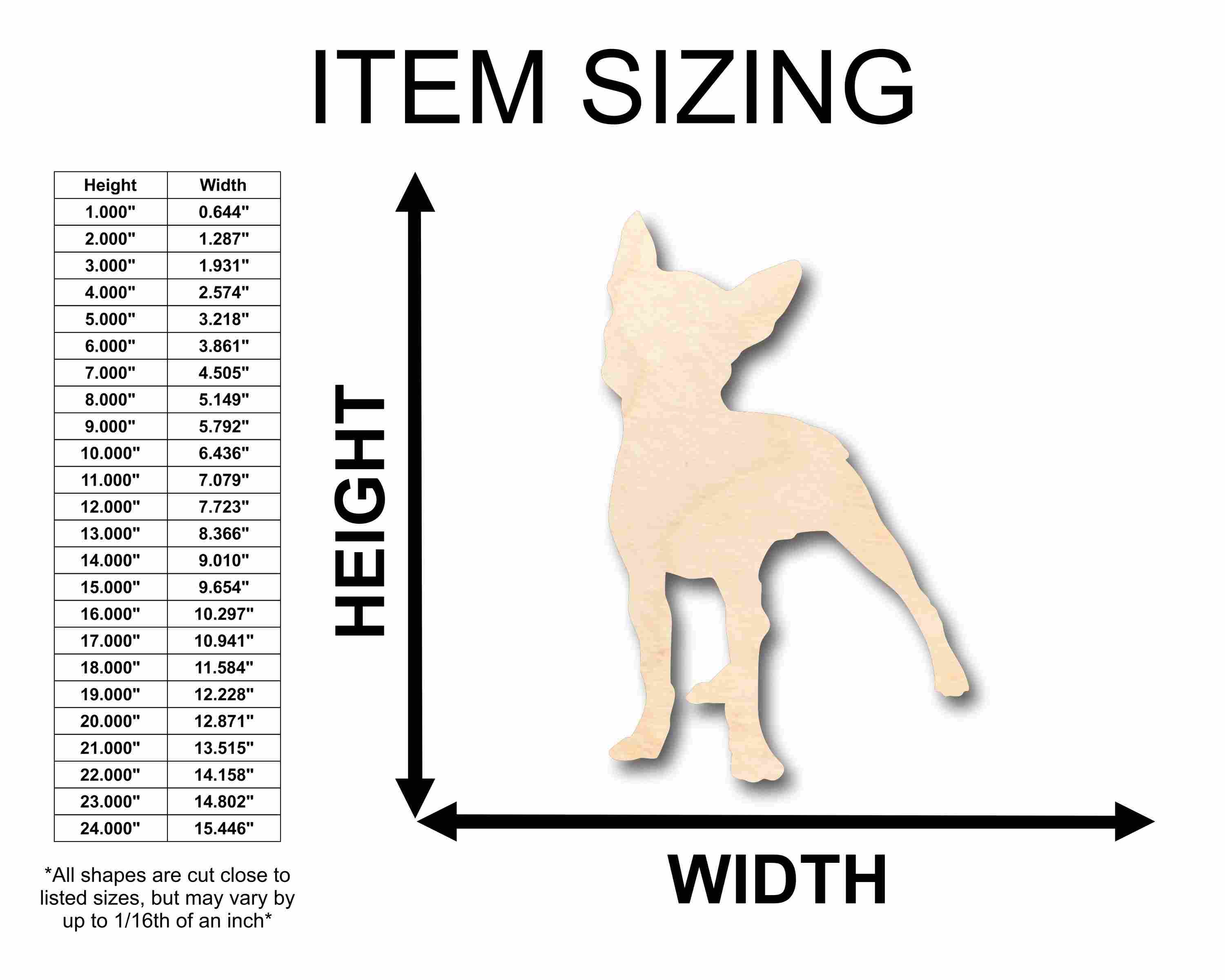 Unfinished Wood Boston Terrier Small Dog Silhouette - Craft- up to 46" DIY - Image 2
