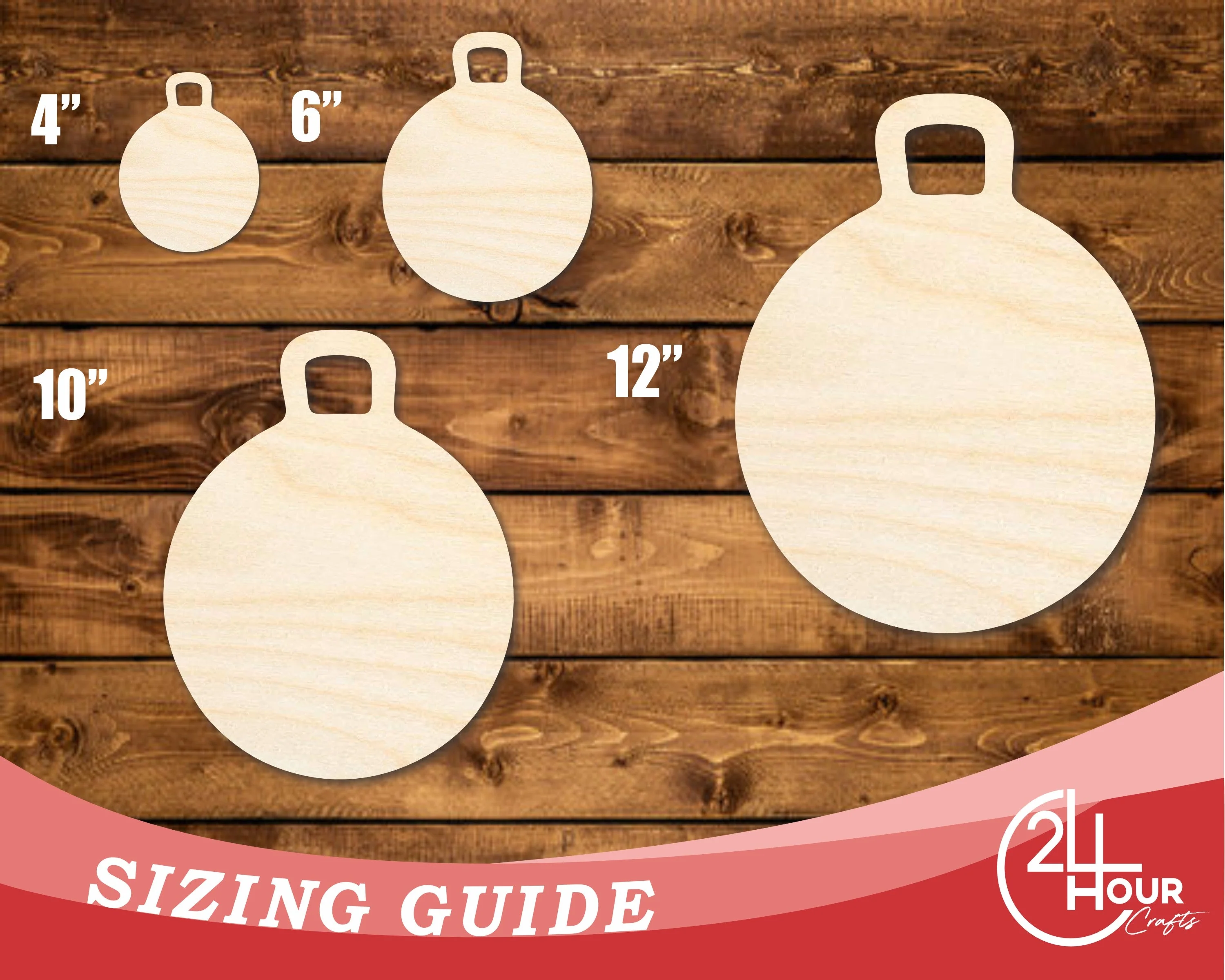 Unfinished Wood Bouncy Ball Shape | DIY Craft Cutout | up to 46" DIY - Image 3