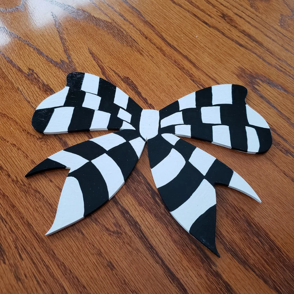 Unfinished Wood Bow Ribbon Shape - Craft - up to 46" DIY - Image 2