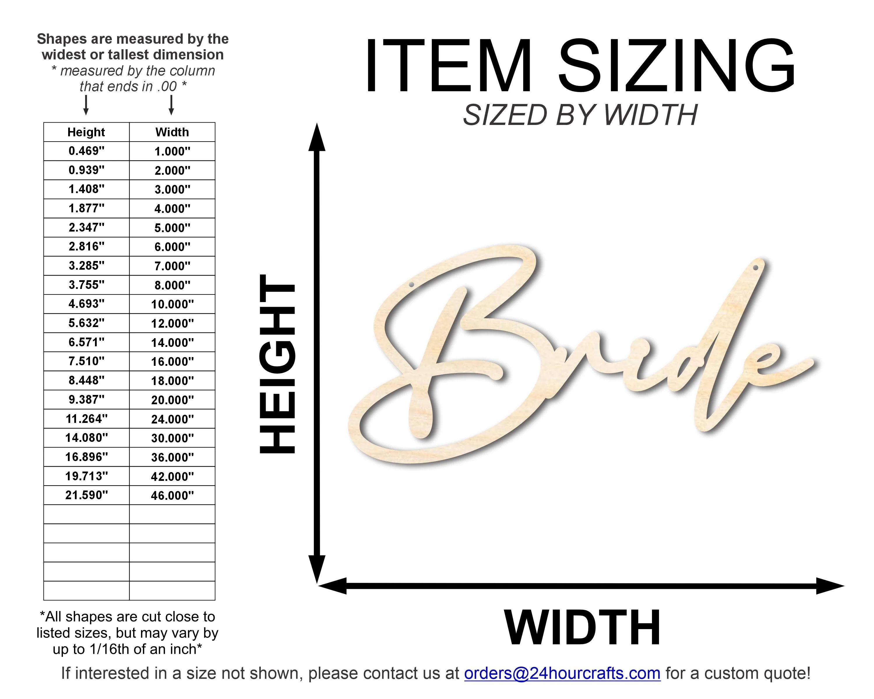 Unfinished Wood Bride Chair Sign | DIY Craft Cutout | up to 46" DIY - Image 2