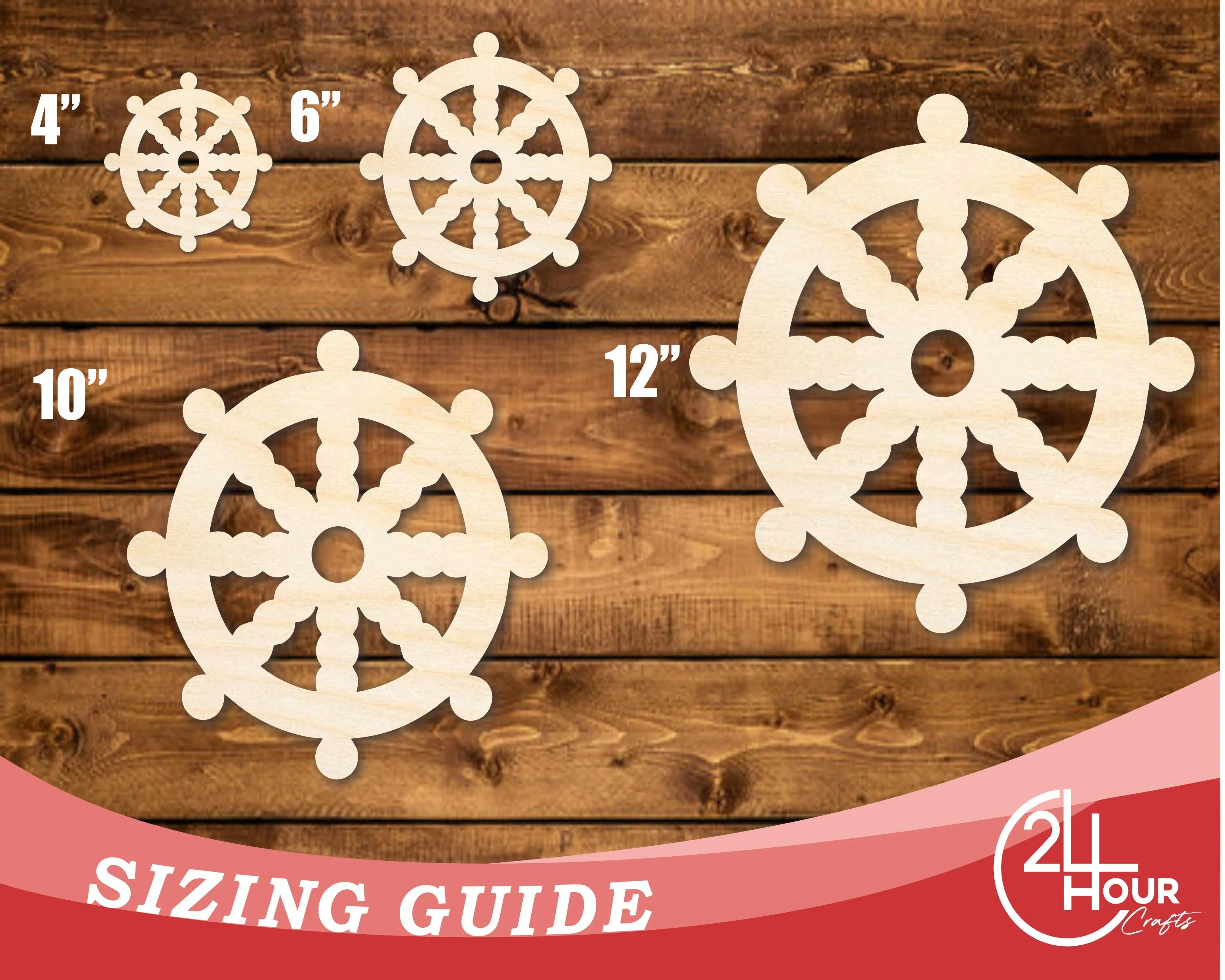 Unfinished Wood Buddhism Symbol Shape | DIY Craft Cutout | up to 46" DIY - Image 3