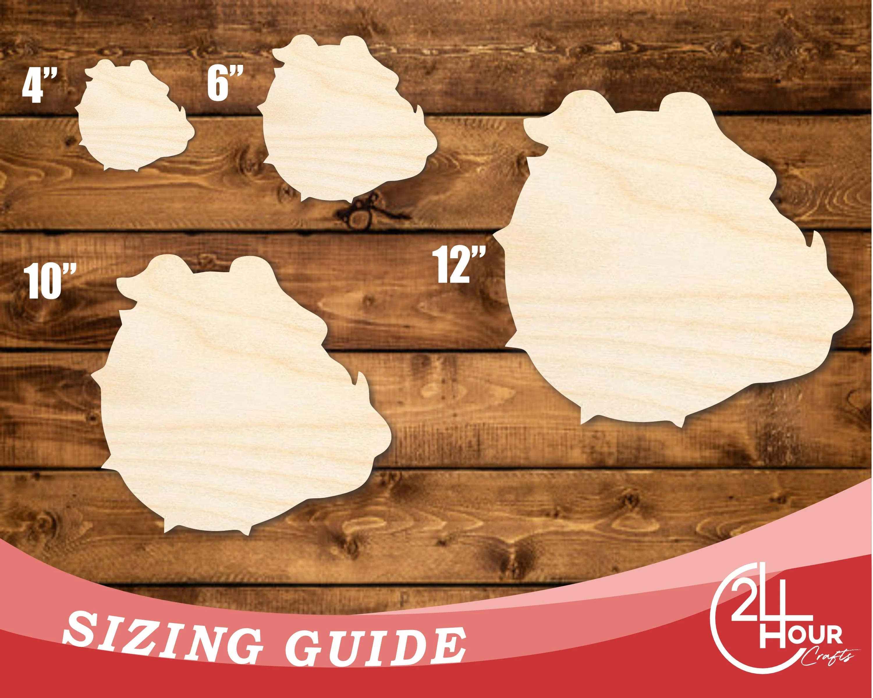 Unfinished Wood Bulldog Mascot Shape | DIY Craft Cutout | up to 46" DIY - Image 3