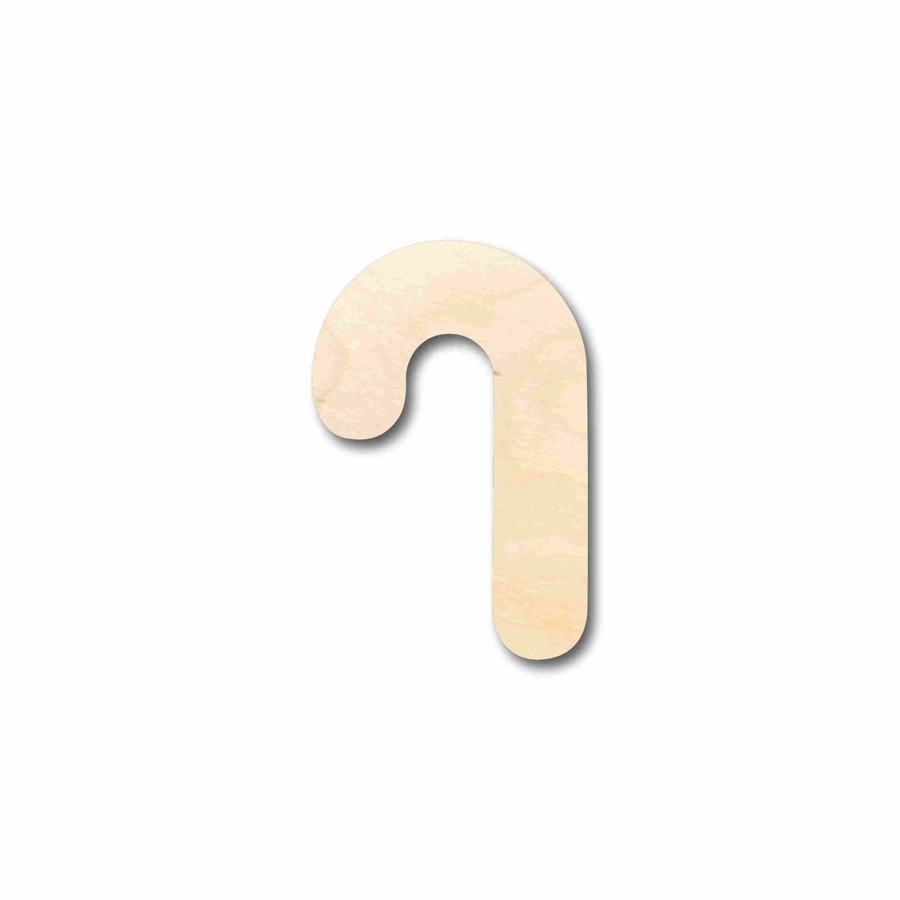 Unfinished Wood Candy Cane Silhouette - Craft- up to 46" DIY