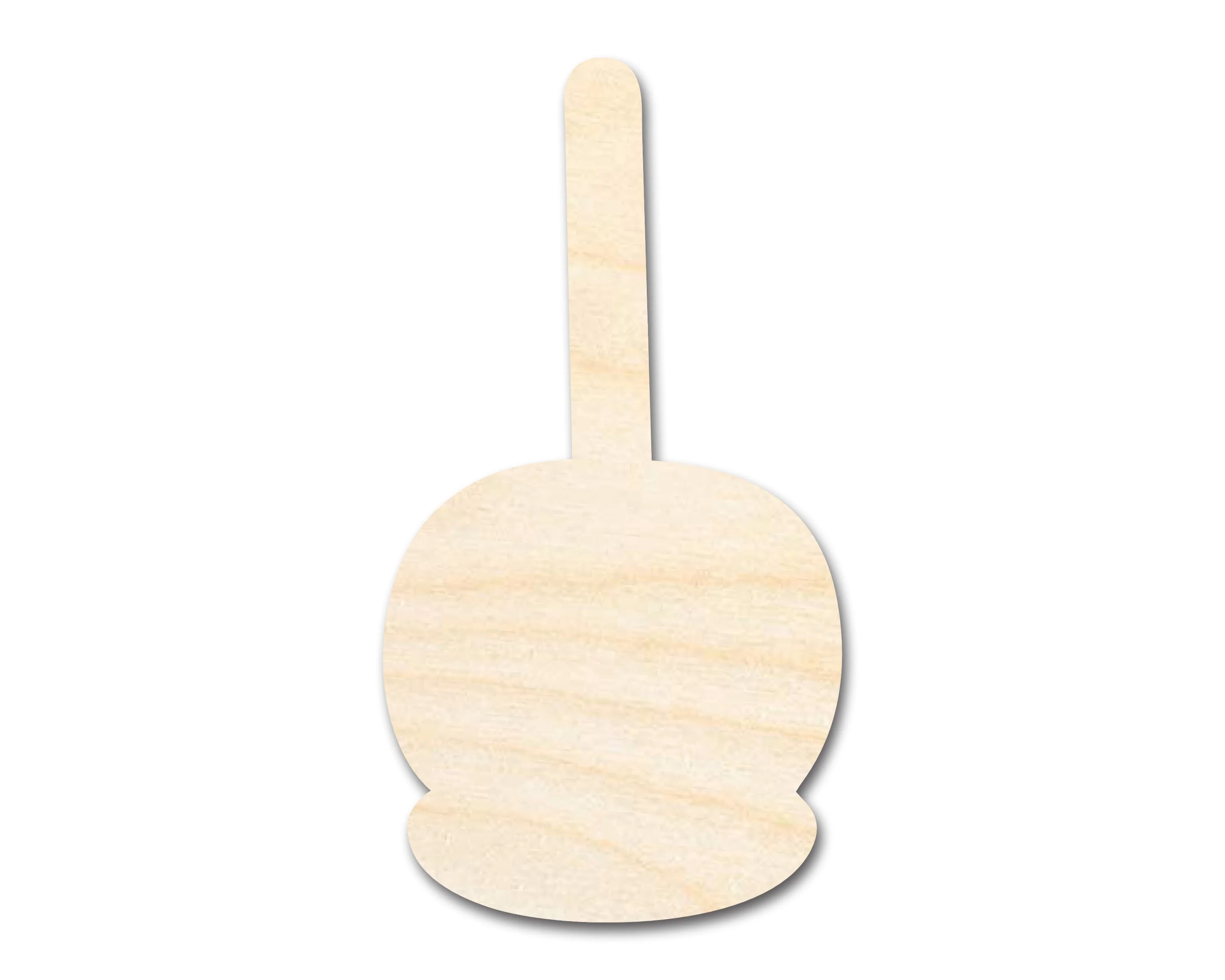 Unfinished Wood Candy Caramel Apple Shape | Craft Cutout | up to 46" DIY
