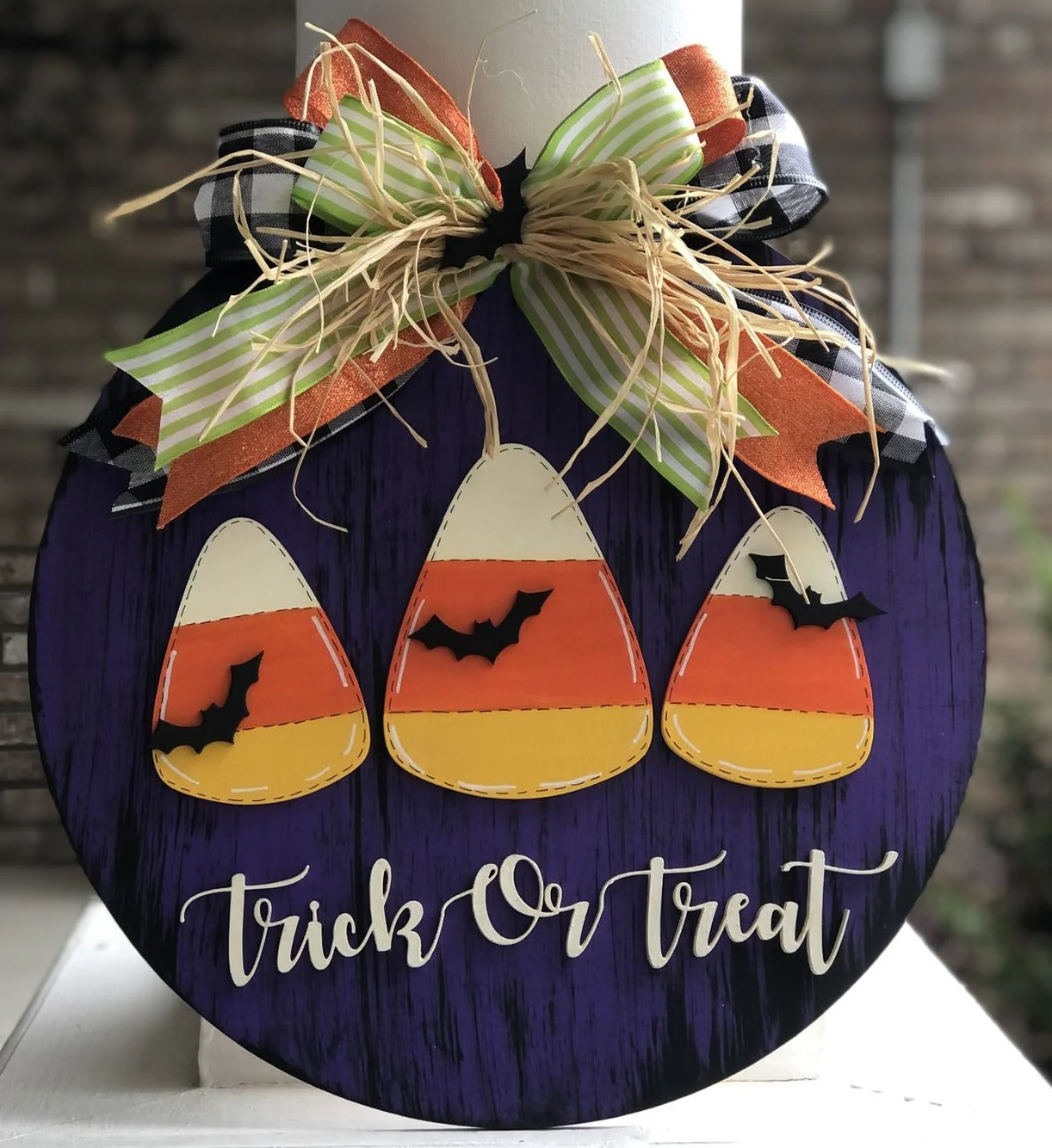 Unfinished Wood Candy Corn Shape - Halloween - Craft - up to 46" DIY - Image 2