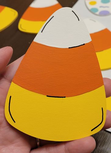 Unfinished Wood Candy Corn Shape - Halloween - Craft - up to 46" DIY - Image 7