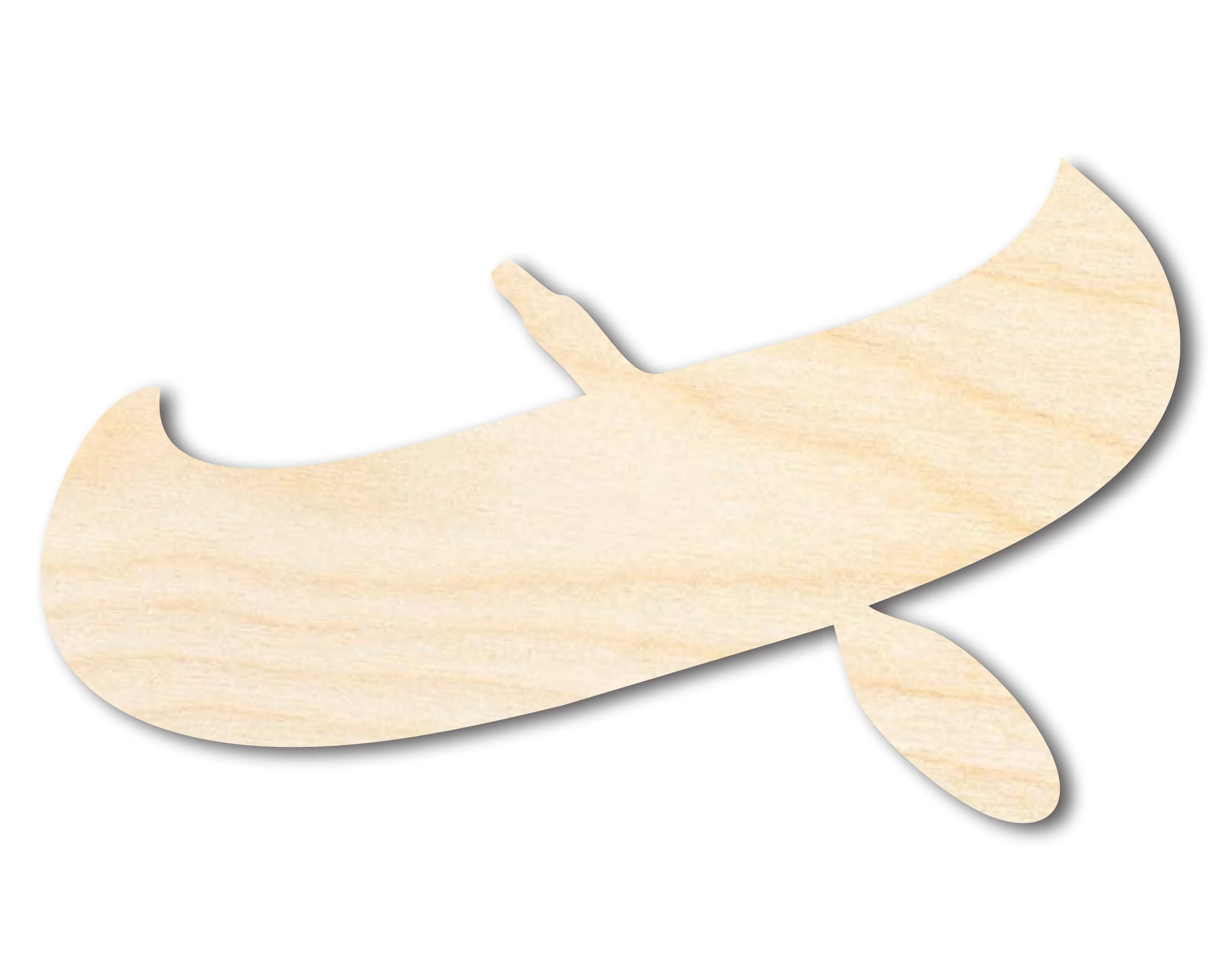 Unfinished Wood Canoe Shape | Native American | Craft Cutout | up to 46" DIY