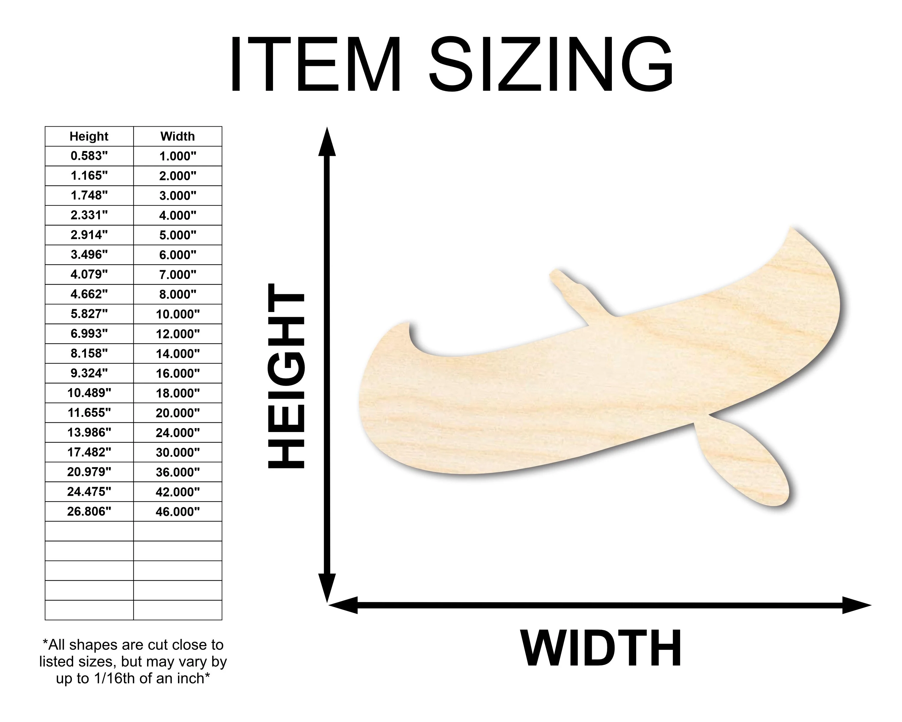 Unfinished Wood Canoe Shape | Native American | Craft Cutout | up to 46" DIY - Image 2