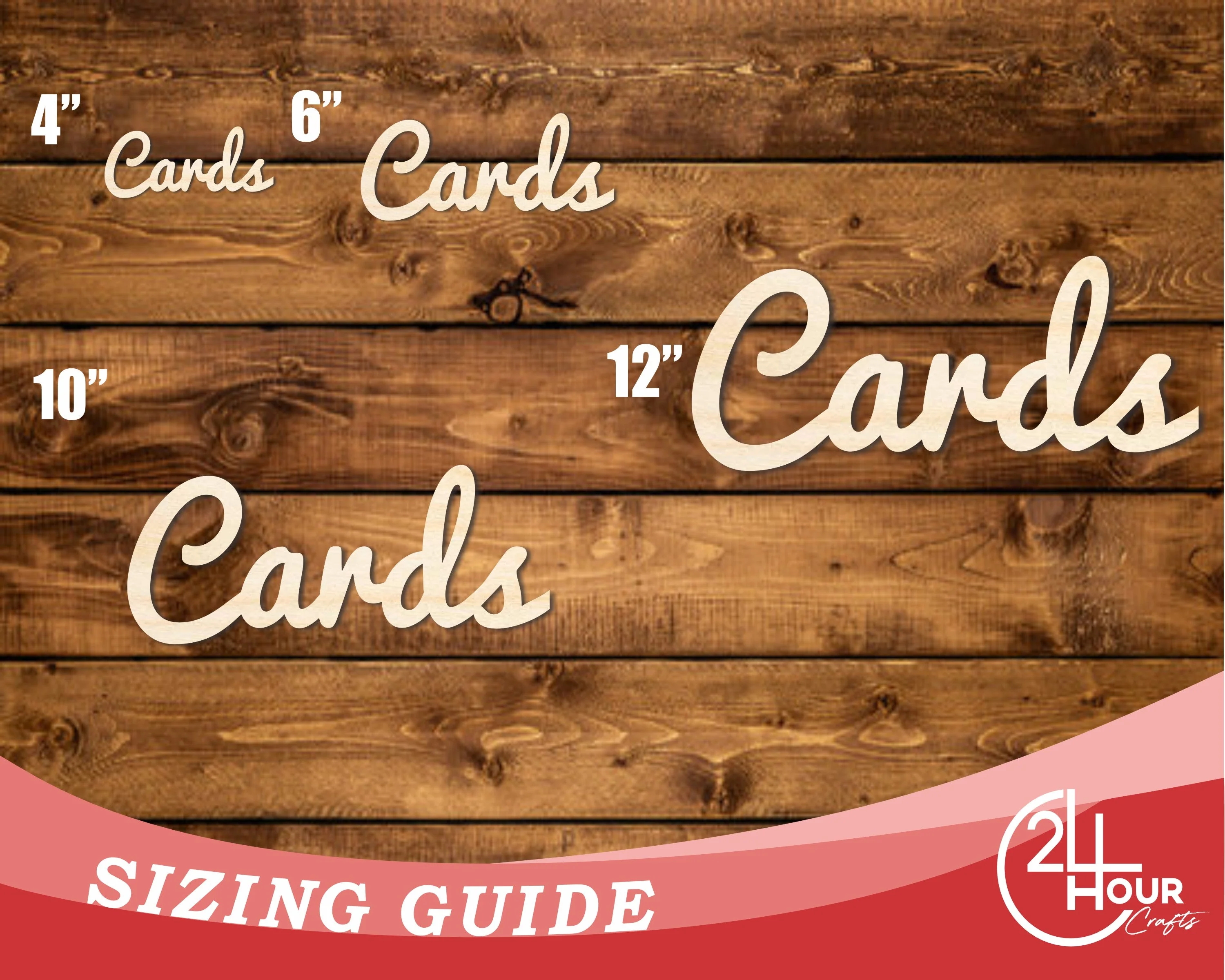 Unfinished Wood Cards Shape | DIY Craft Cutout | up to 46" DIY - Image 3