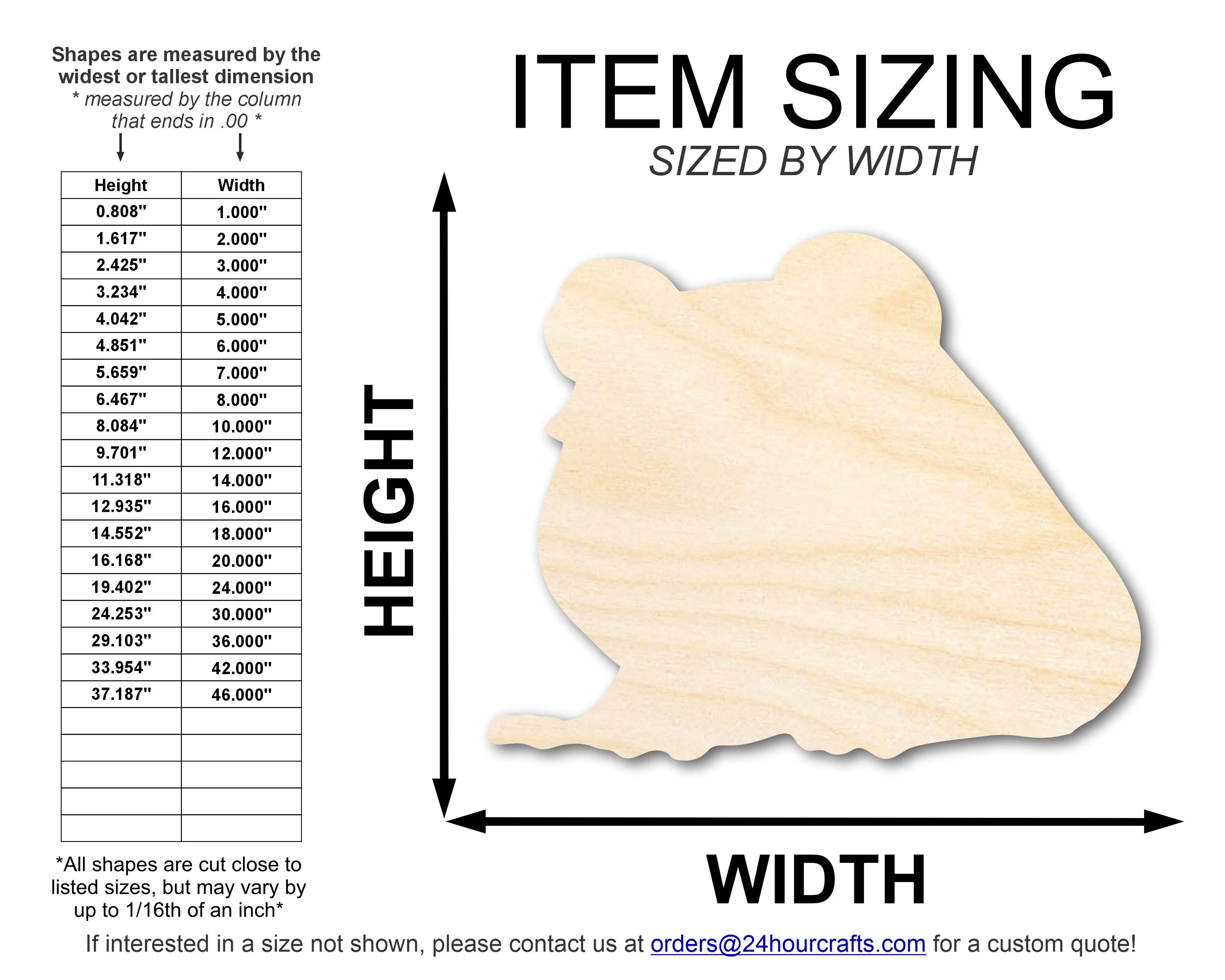 Unfinished Wood Cartoon Frog Shape | DIY Craft Cutout | up to 46" DIY - Image 2