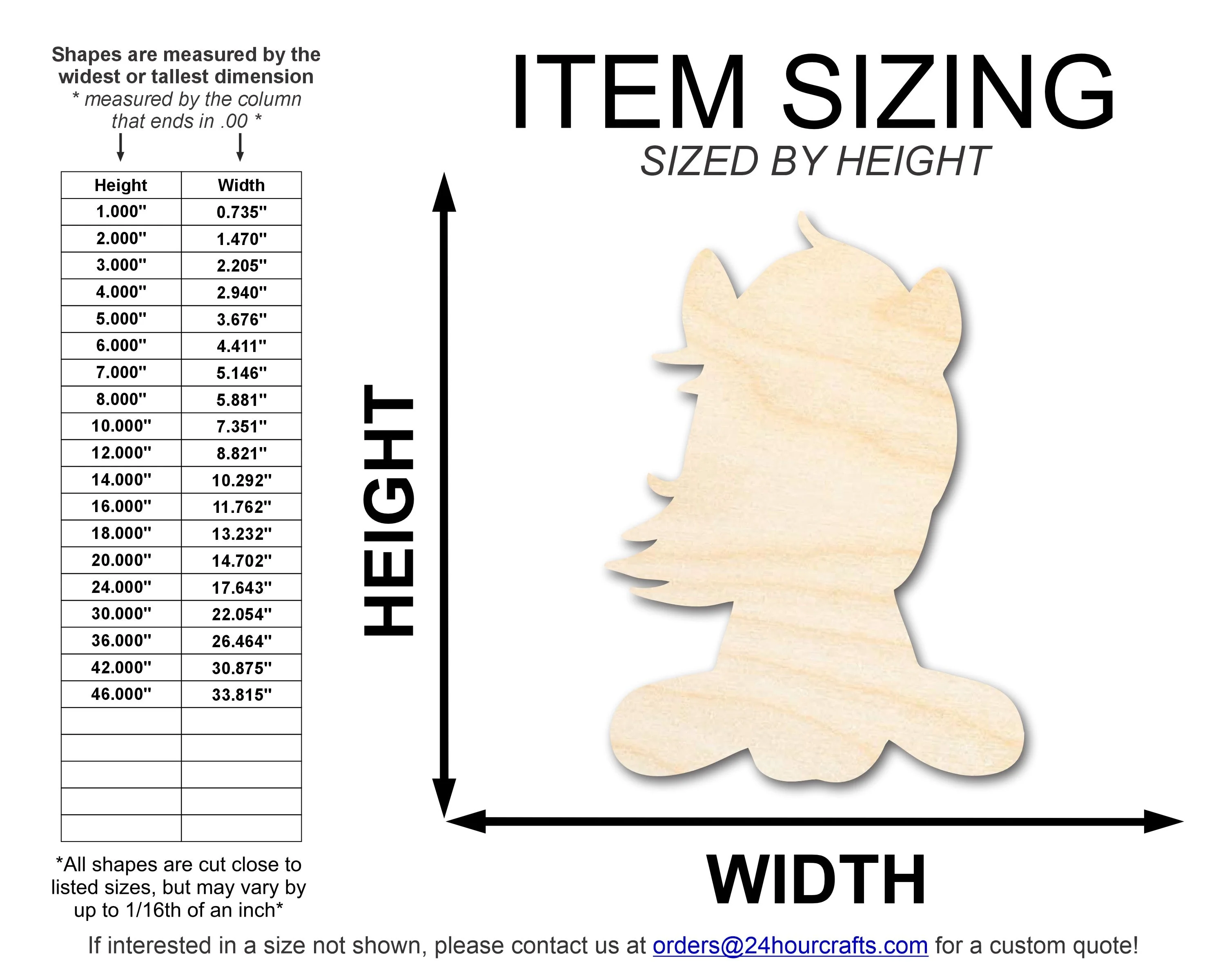 Unfinished Wood Cartoon Horse Shape | DIY Craft Cutout | up to 46" DIY - Image 2