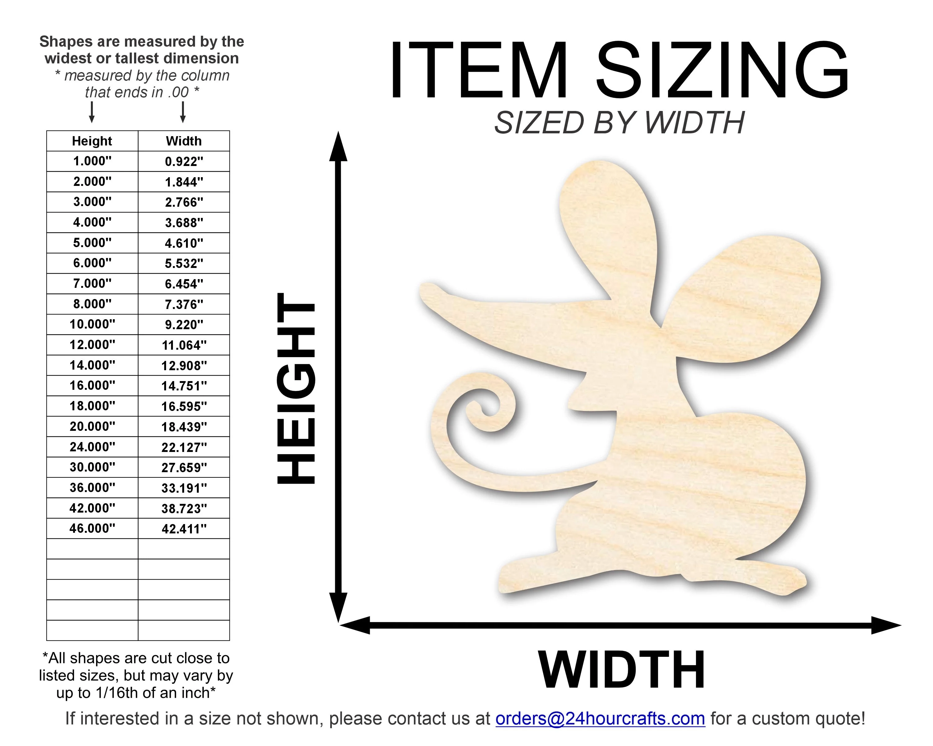 Unfinished Wood Cartoon Mouse Shape | DIY Craft Cutout | up to 46" DIY - Image 2