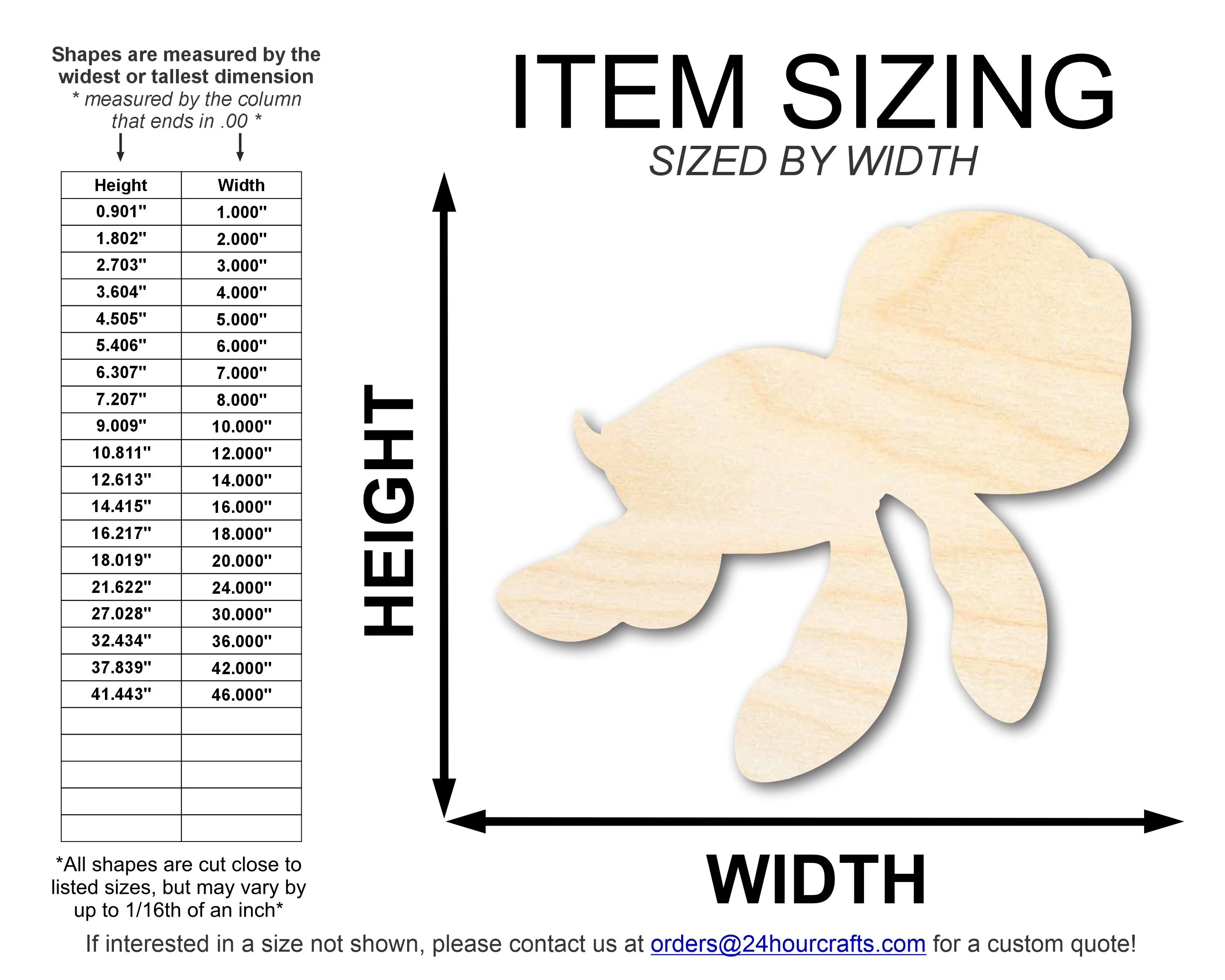 Unfinished Wood Cartoon Seaturtle Shape | DIY Craft Cutout | up to 46" DIY - Image 2