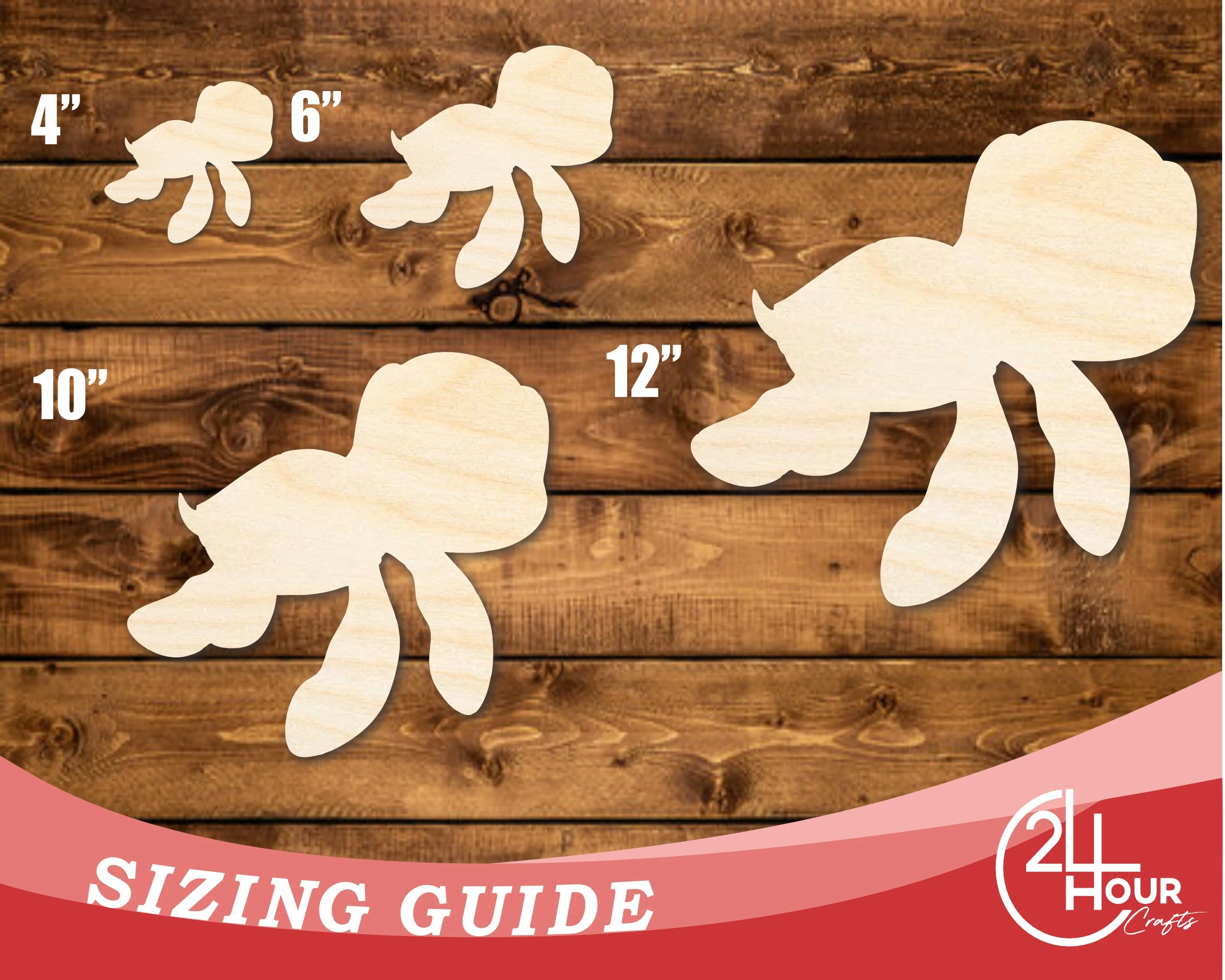 Unfinished Wood Cartoon Seaturtle Shape | DIY Craft Cutout | up to 46" DIY - Image 3