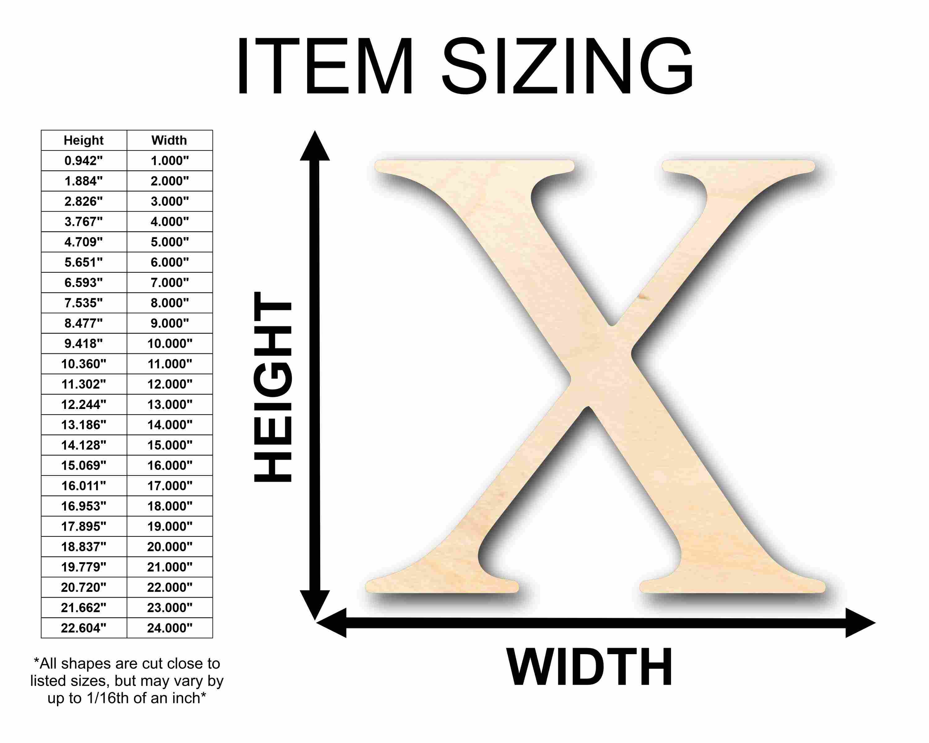 Unfinished Wood Chi Silhouette - Craft- up to 46" DIY - Image 2