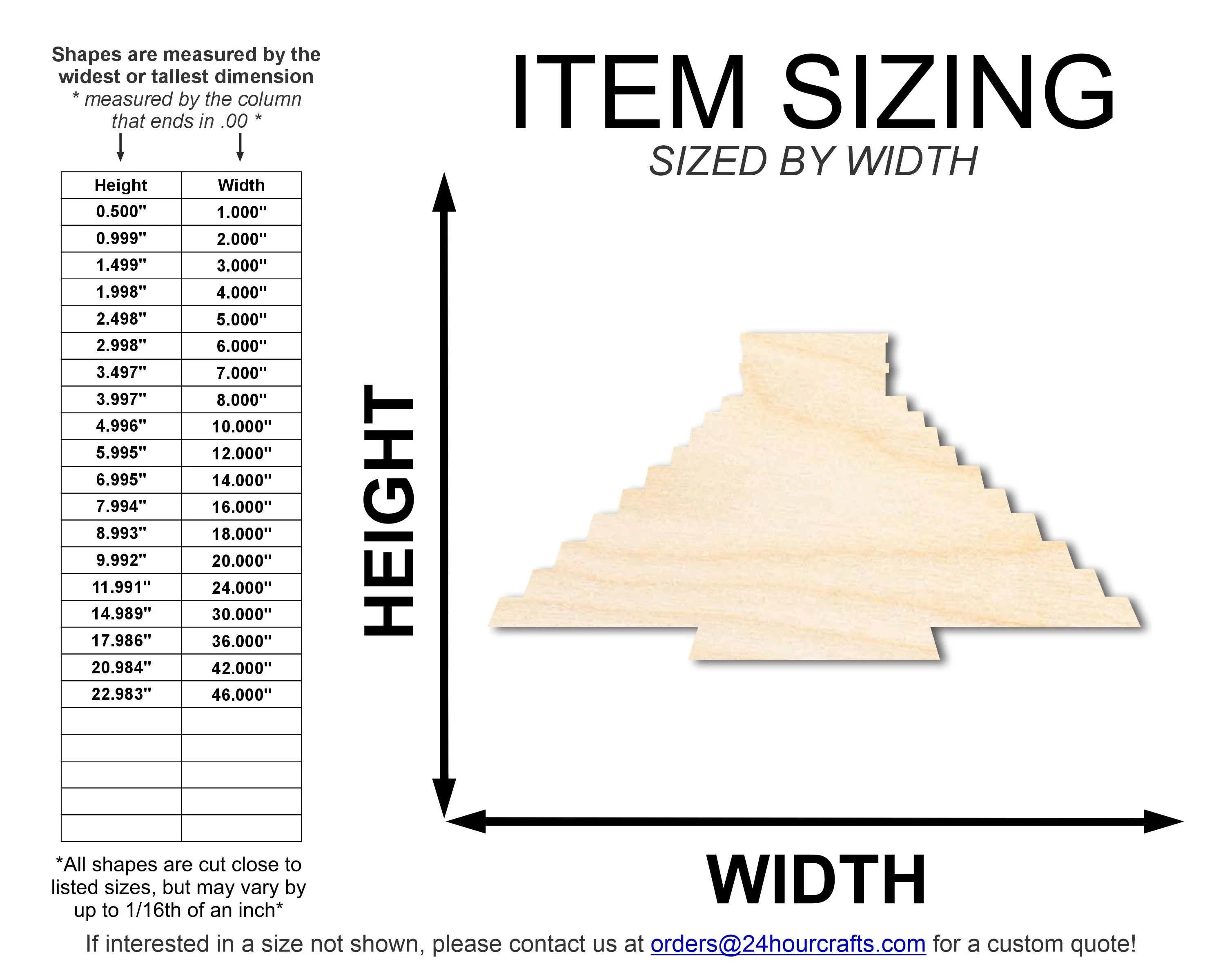 Unfinished Wood Chichen Itza Shape | DIY Craft Cutout | up to 46" DIY - Image 2