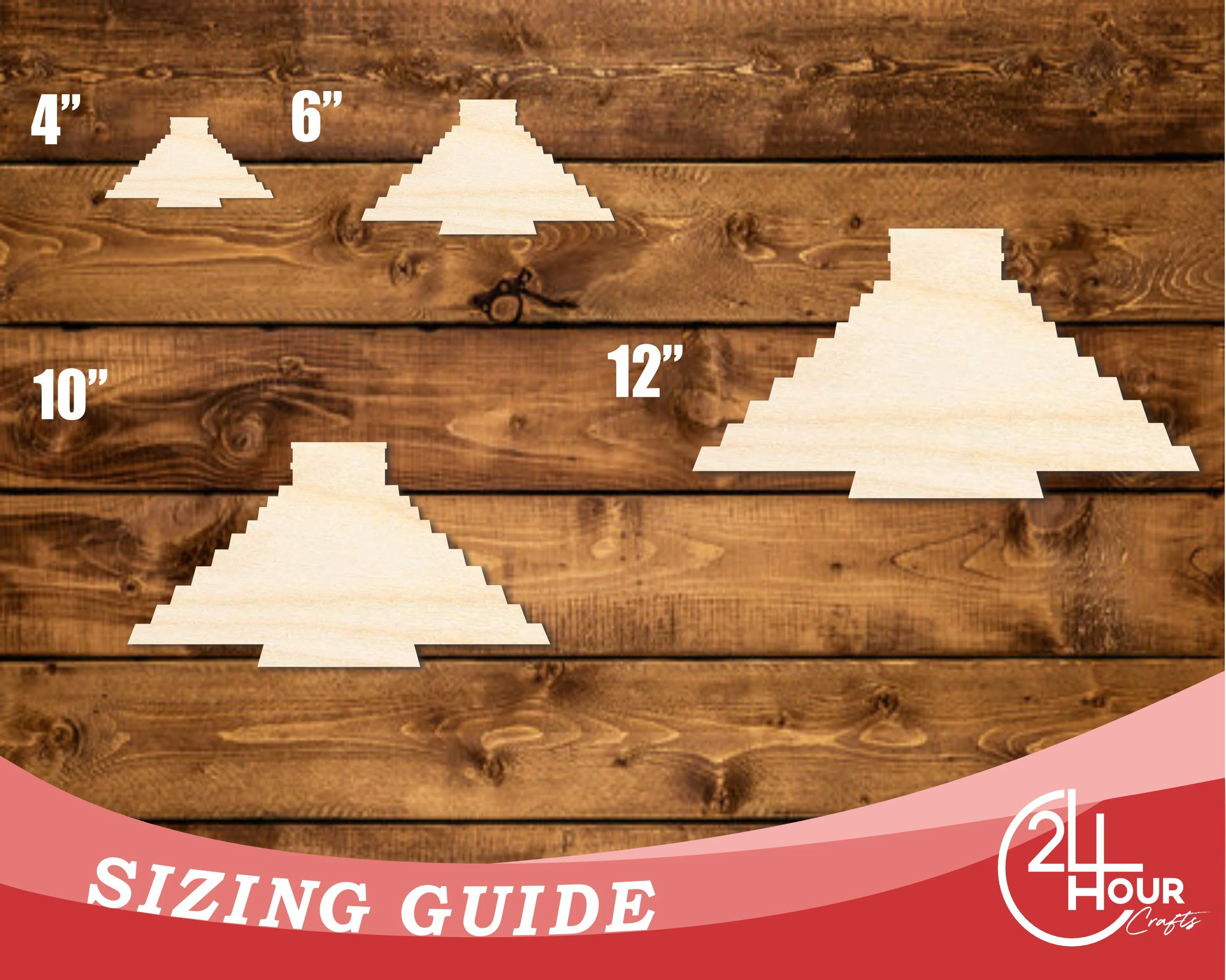 Unfinished Wood Chichen Itza Shape | DIY Craft Cutout | up to 46" DIY - Image 3