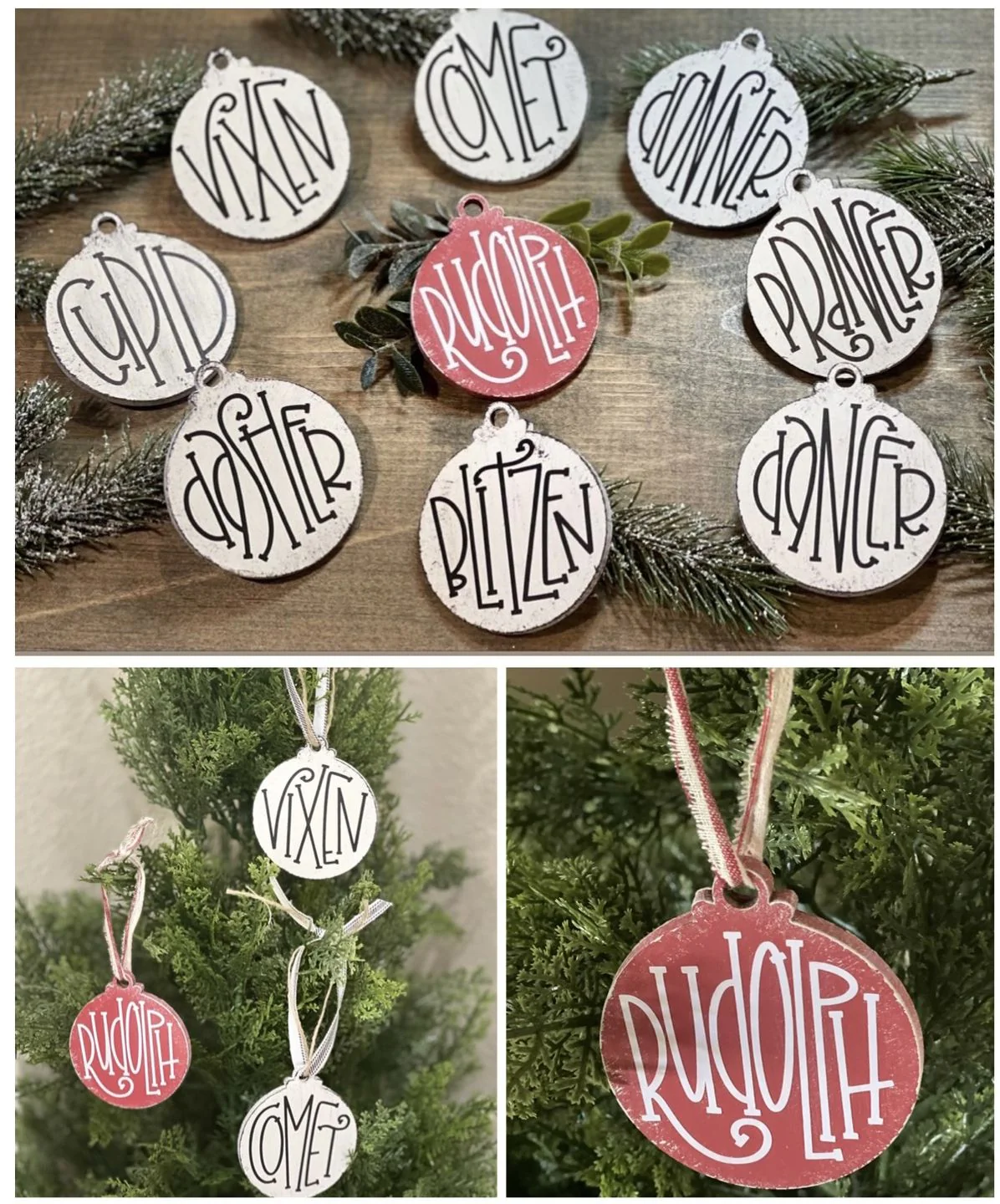 Unfinished Wood Christmas Ornament Shape - Craft - up to 46" DIY - Image 5